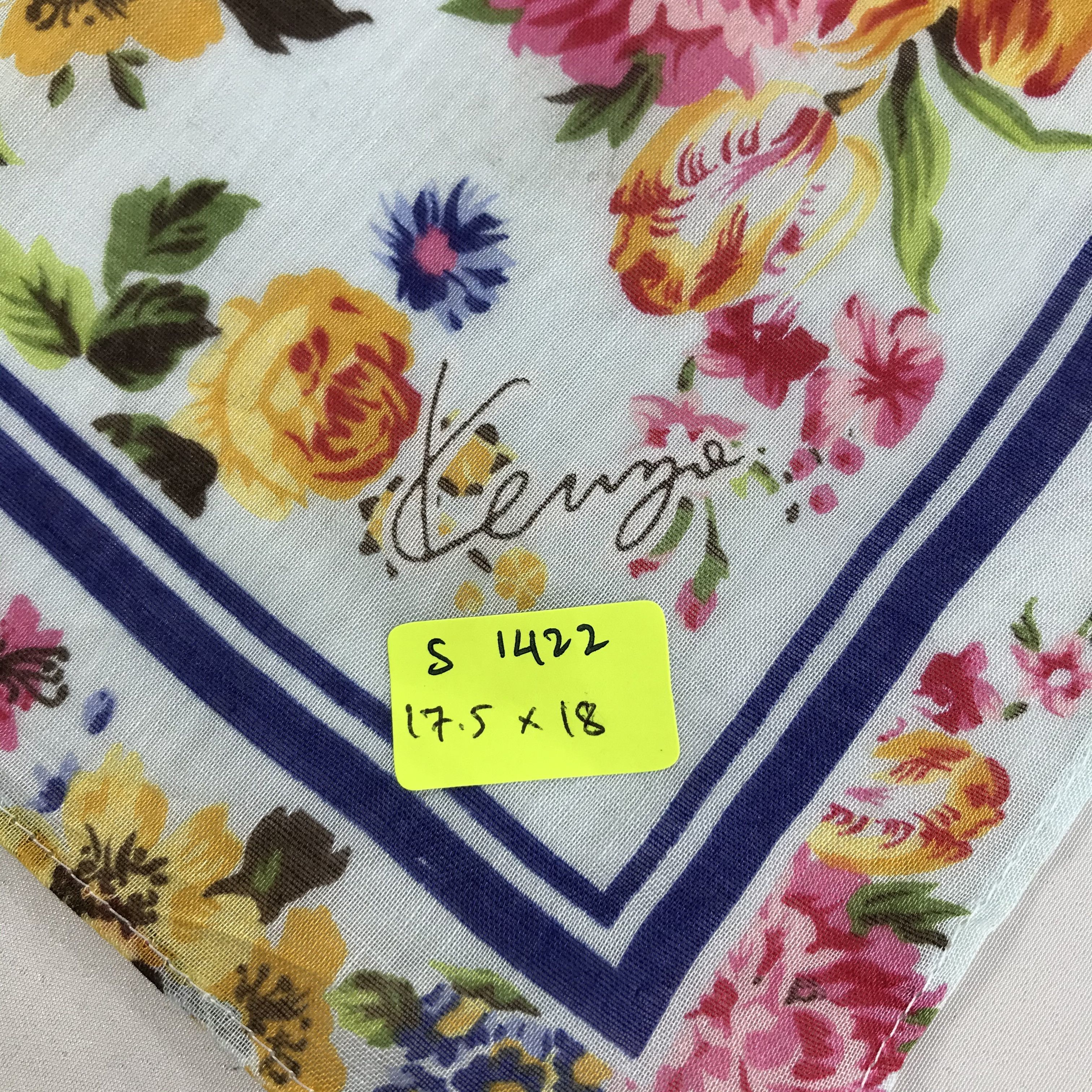 Kenzo × Vintage Kenzo Bandana / Handkerchief / Neckerchief - S1422 Size ONE SIZE - 5 Thumbnail