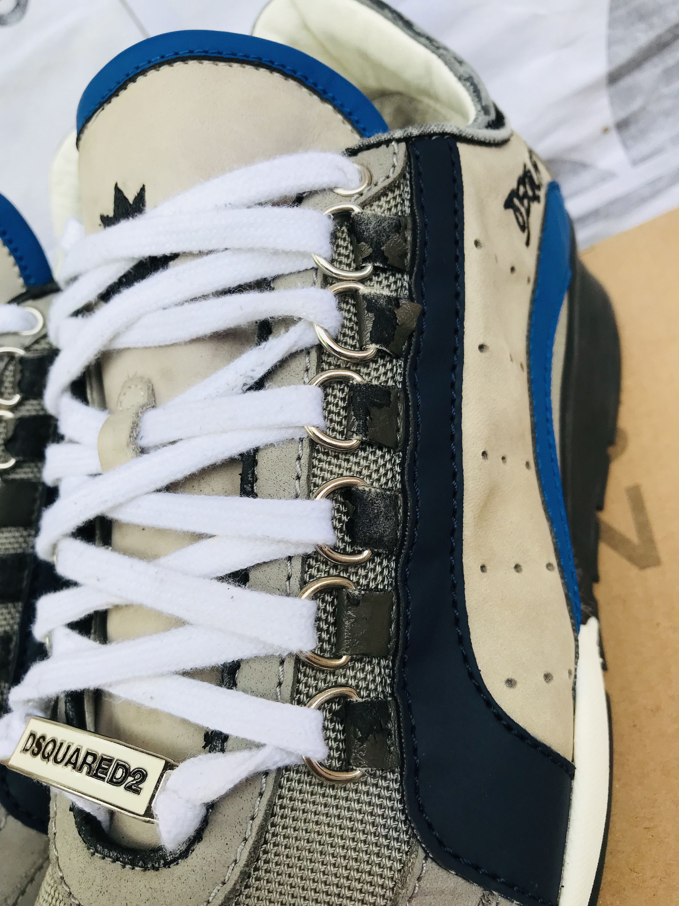 Dsquared2 Dsquared2 Kick it 1964 Men's Low Top Leather Shoes Vintage Size US 8 / EU 41 - 12 Thumbnail