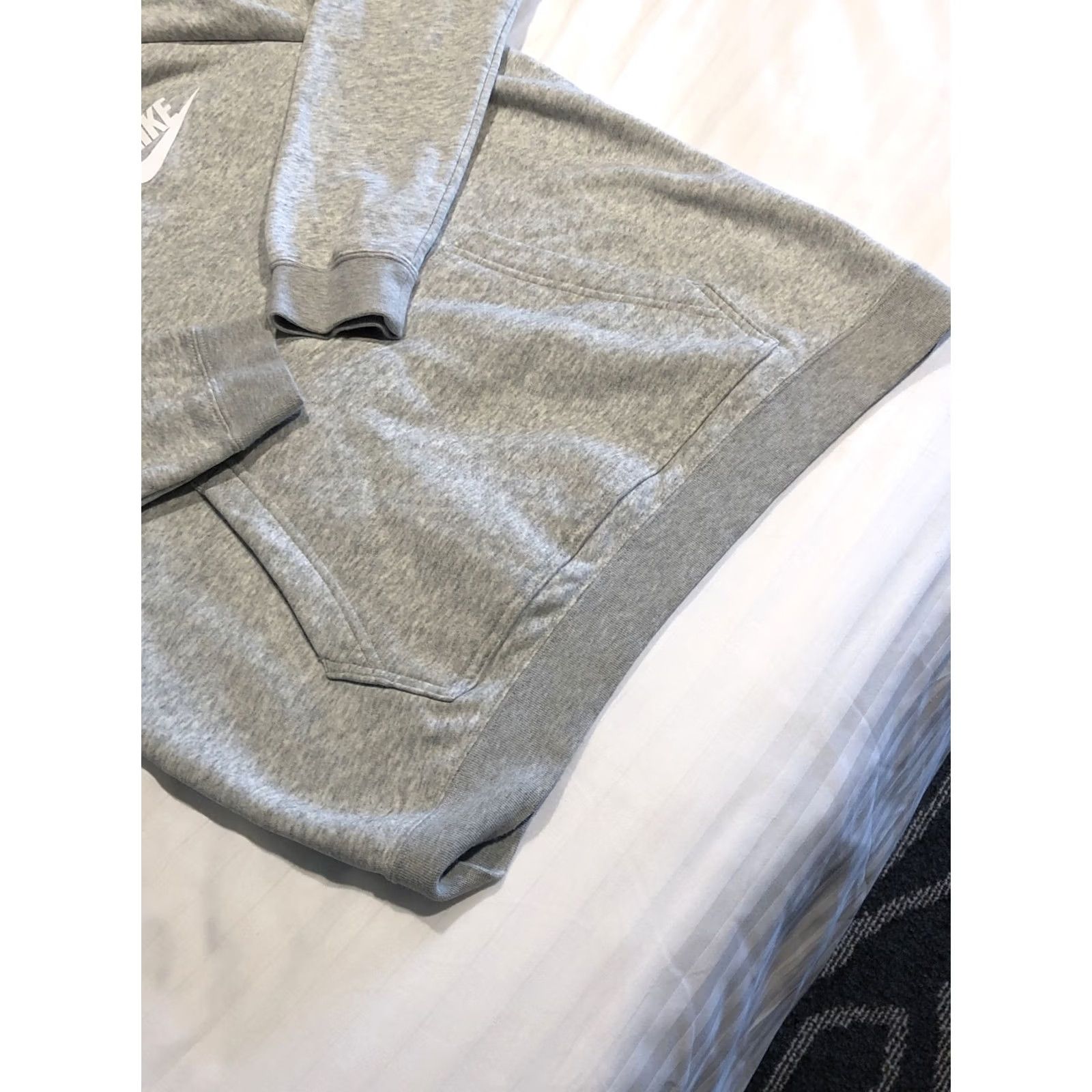 Nike VINTAGE Nike Hoodie Sweatshirt Shirt Pullover Size M Gray 90s Swoosh Black Label Mens Size US M / EU 48-50 / 2 - 6 Thumbnail