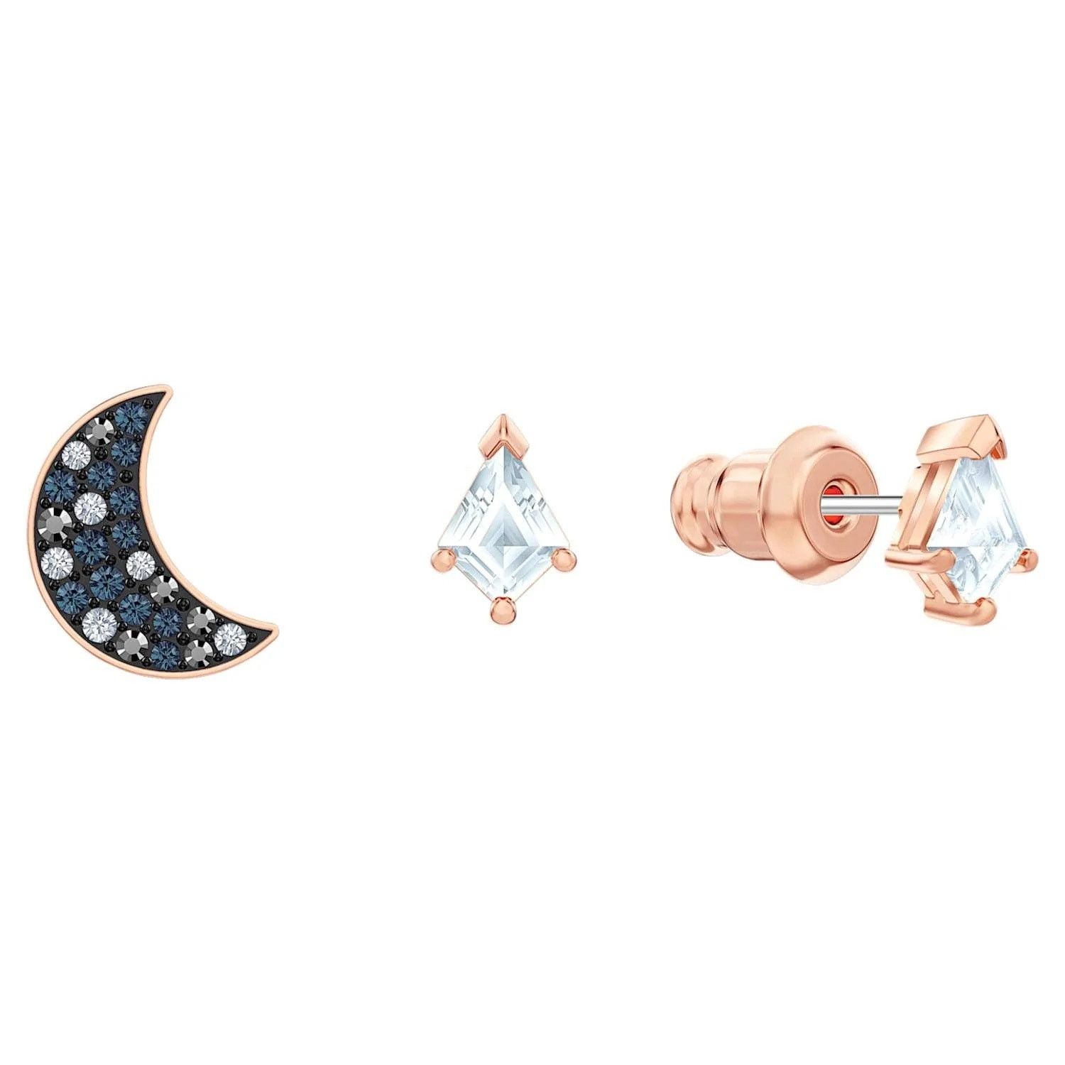 Swarovski Swarovski Symbolic Pierced Earrings Set Moon and Star New Size ONE SIZE - 5 Thumbnail