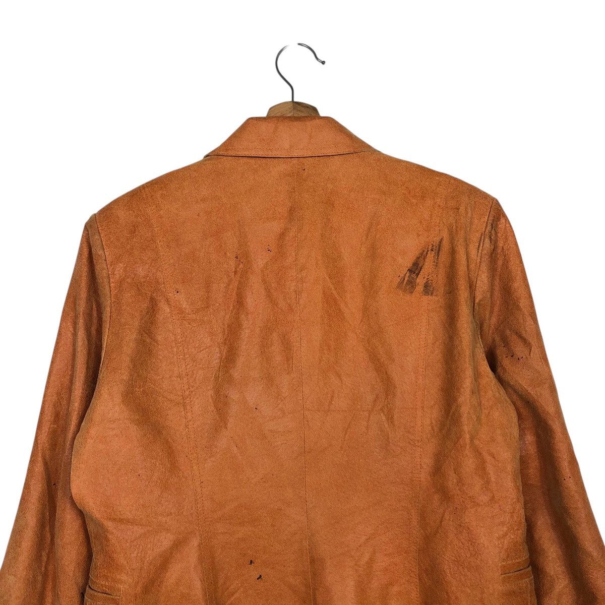 Vintage 📌Vintage Leather Jacket Otto Collection Issey Miyake Size US L / EU 52-54 / 3 - 10 Thumbnail