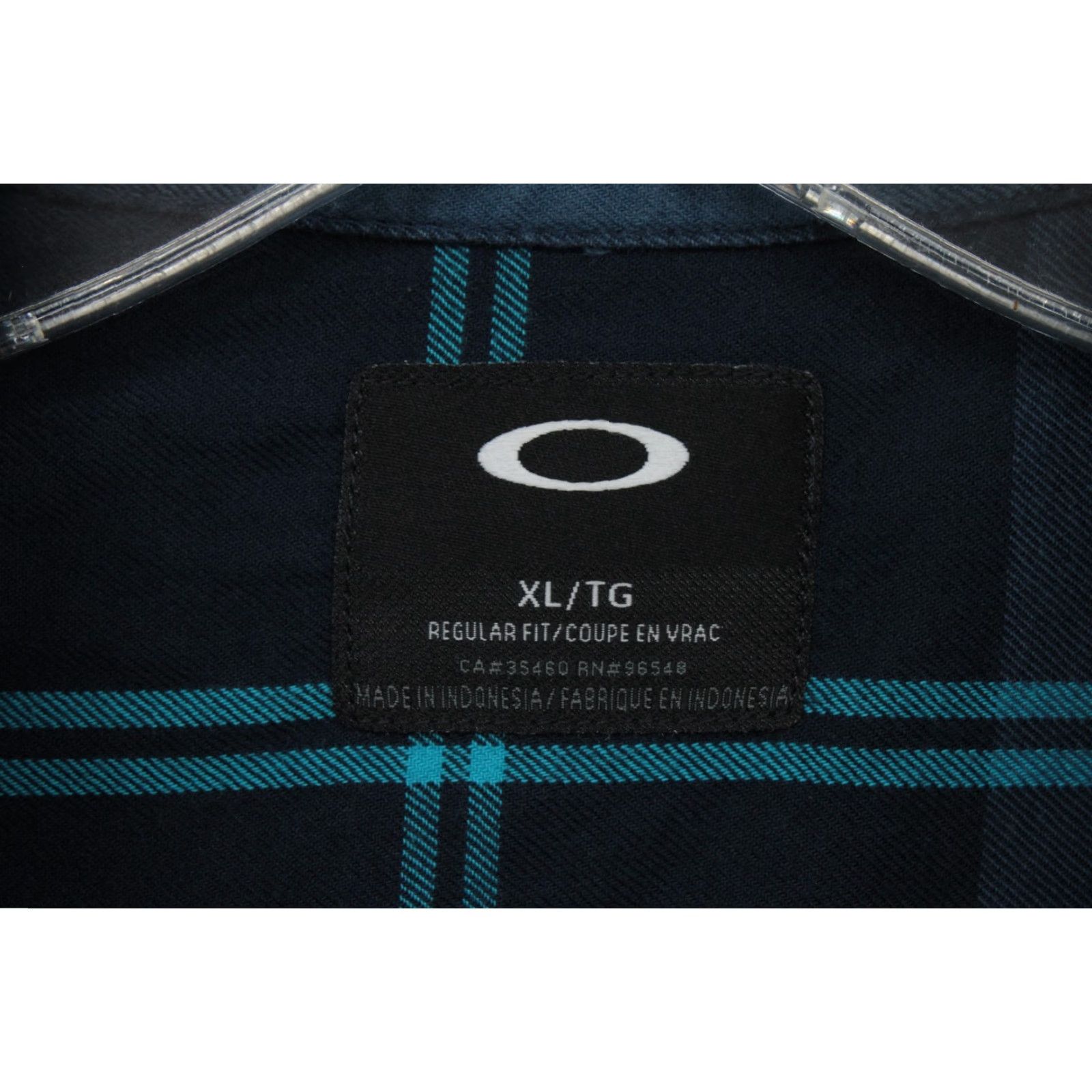 Oakley VINTAGE Oakley Shirt Mens XL Blue Plaid Long Sleeve Button-Up Preppy Y2K Size US XL / EU 56 / 4 - 5 Thumbnail