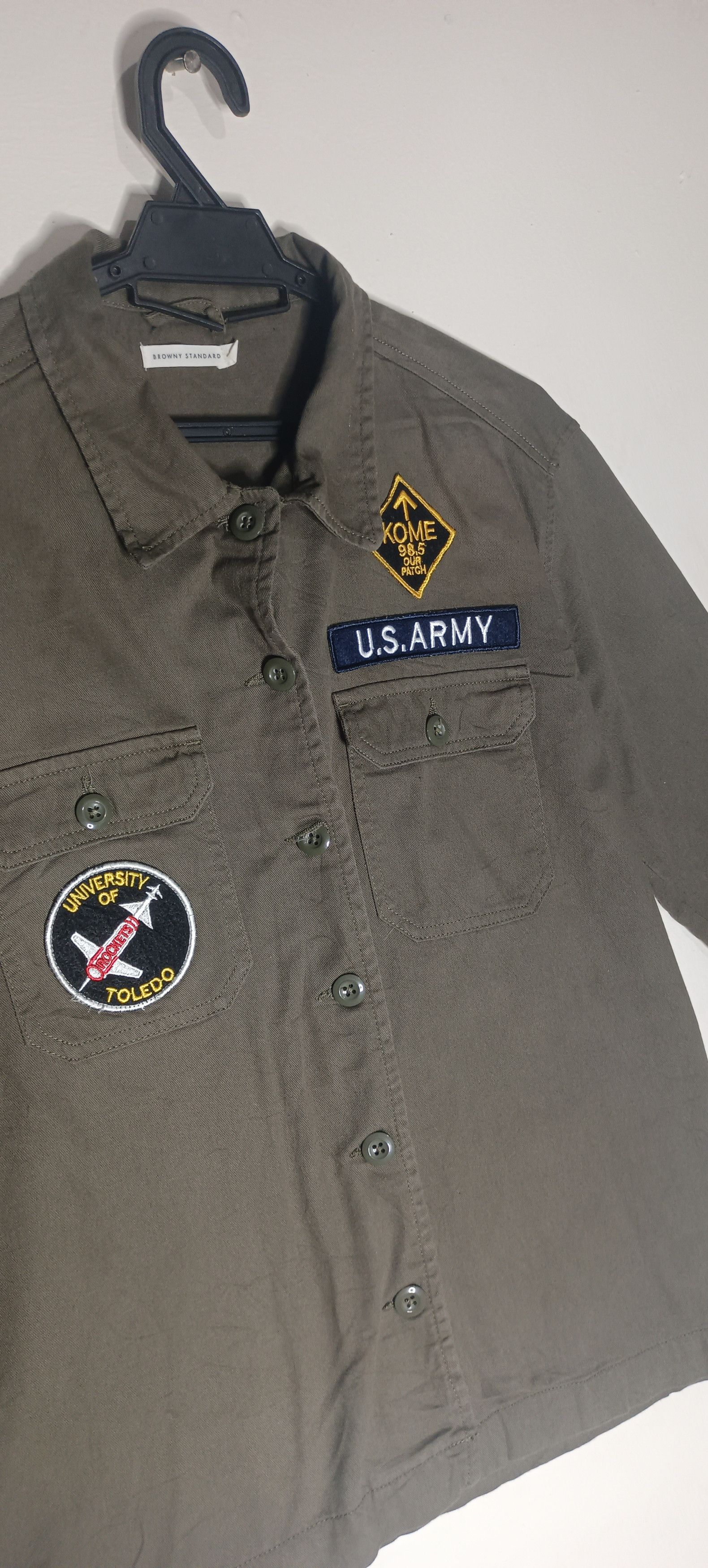 Japanese Brand Vintage🔥Browny Standard US Army University Of Toledo Size US L / EU 52-54 / 3 - 4 Thumbnail