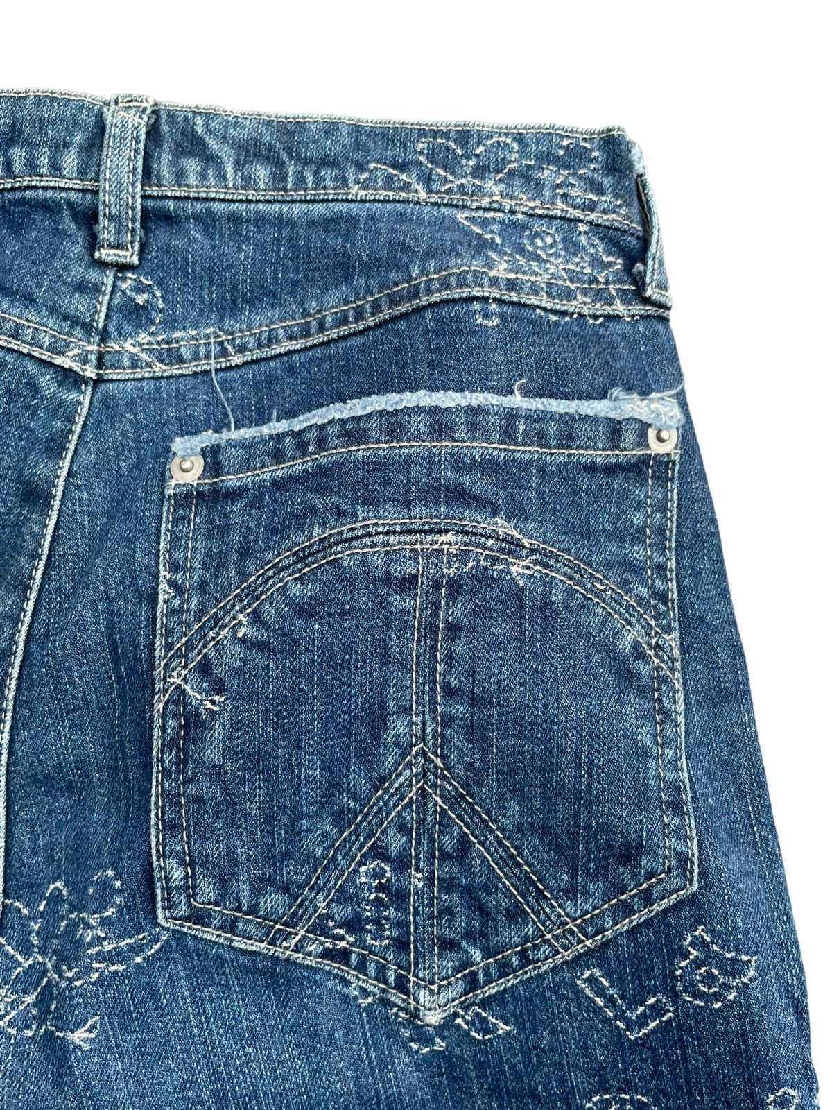 Japanese Brand Olleborebla Custom Stitching Denim Size 28" / US 6 / IT 42 - 9 Thumbnail