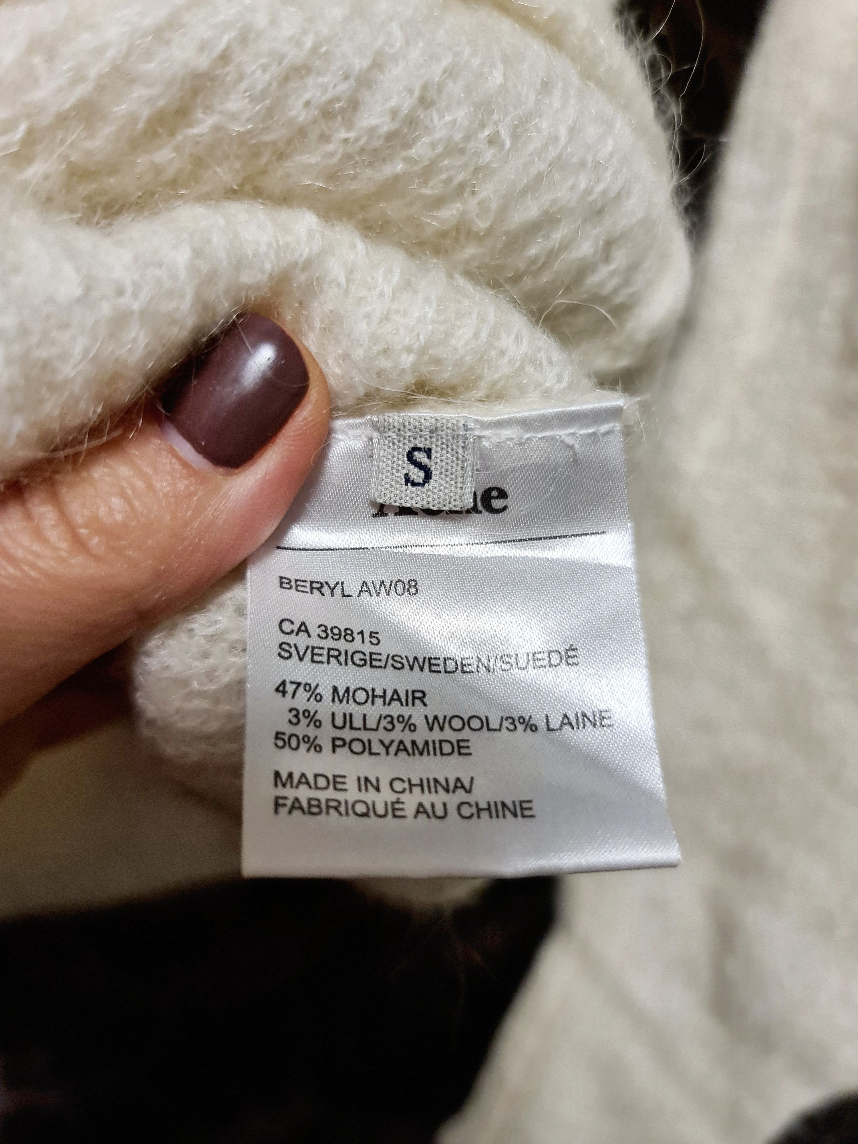 Acne Studios Acne Studios BERYL AW08 Women’s Mohair Knit Cardigan Size S / US 4 / IT 40 - 10 Thumbnail