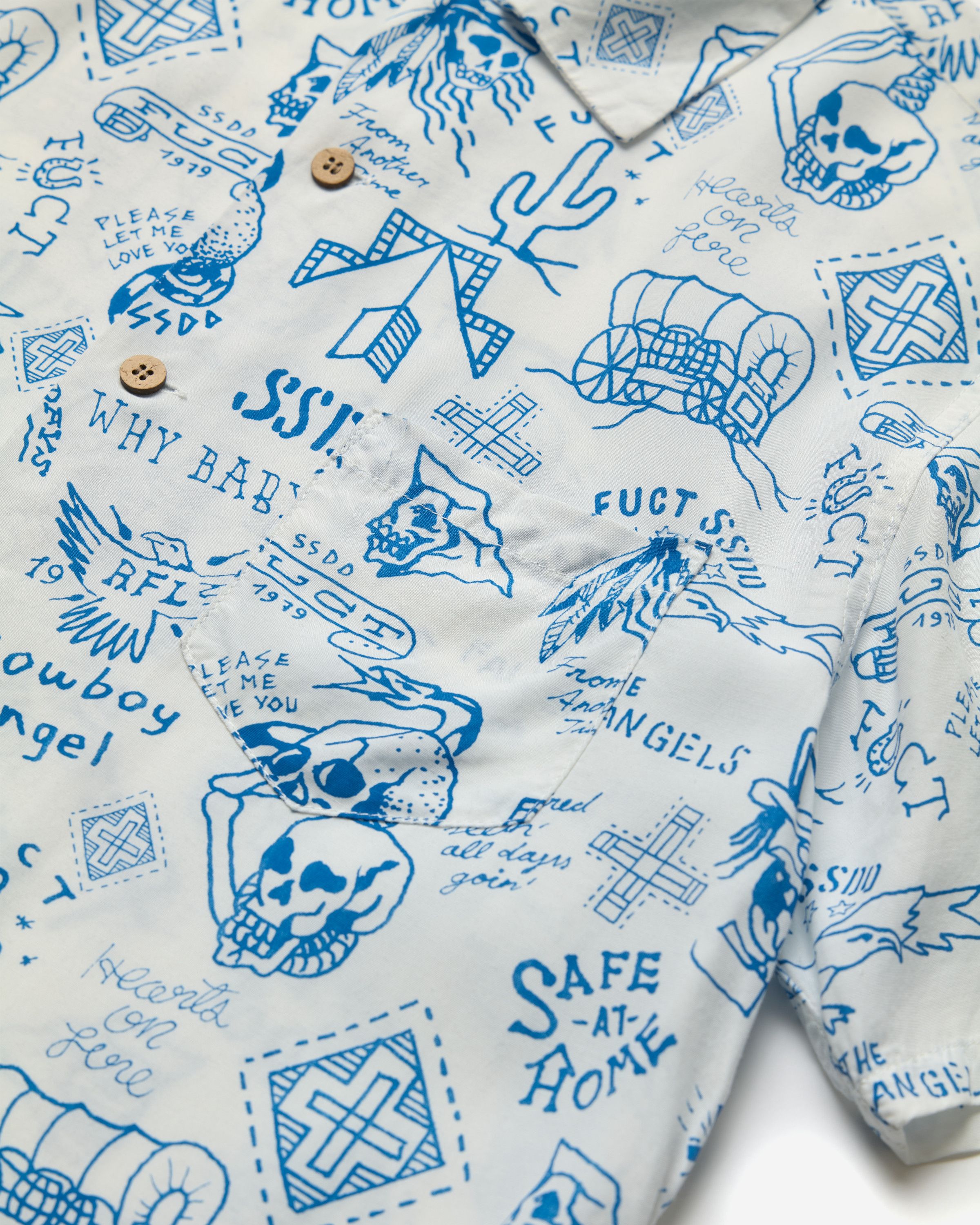 FUCT Safe At Home Aloha Shirt Size US M / EU 48-50 / 2 - 3 Thumbnail