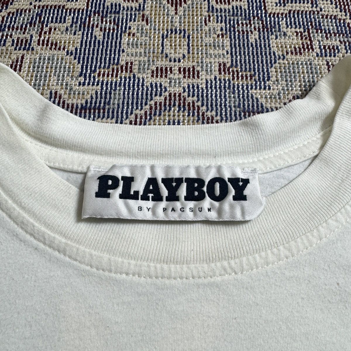 Playboy 24x27 Vintage Playboy Some Bunny Loves You sexy girl Y2K tee Size US L / EU 52-54 / 3 - 4 Thumbnail