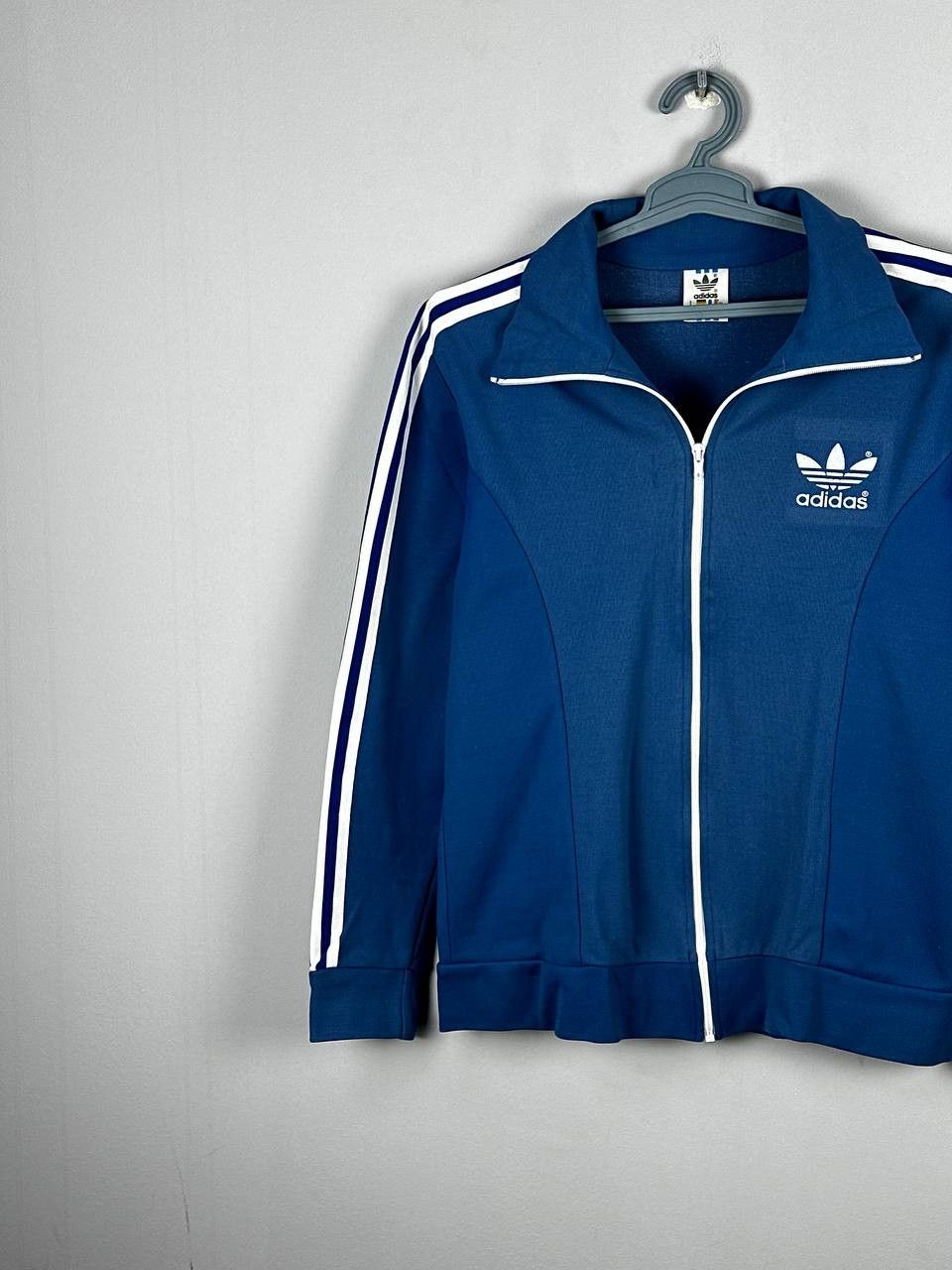 Adidas Vintage 90s Adidas Track Jacket Blue Retro Mens Size US M / EU 48-50 / 2 - 2 Thumbnail