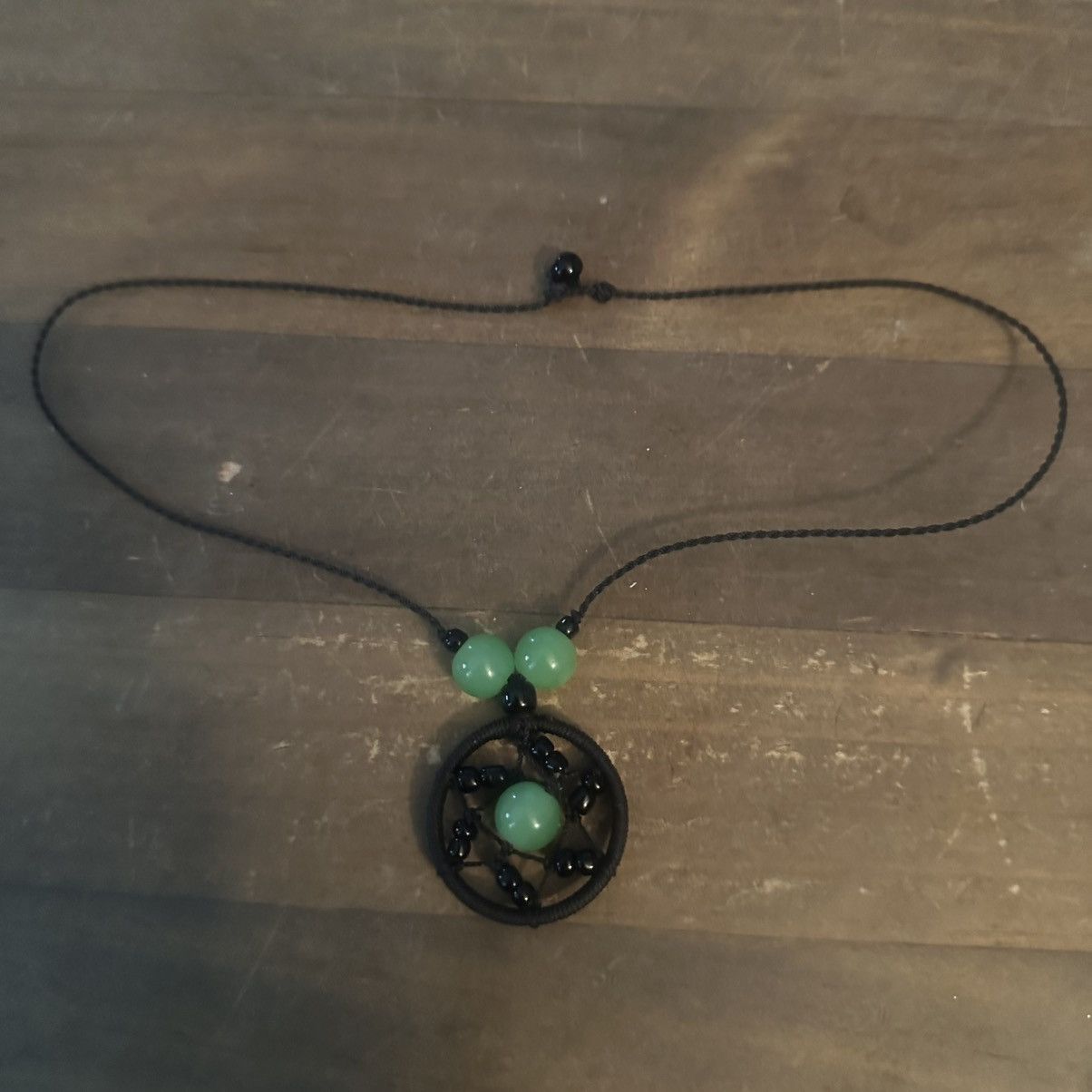 Other Aventurine bead dream catcher pendant cord necklace Size ONE SIZE - 2 Thumbnail