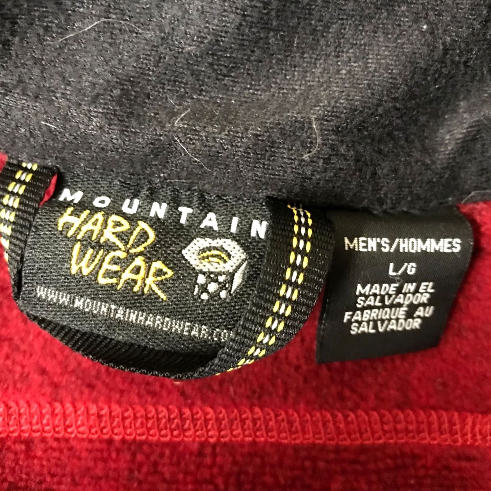 Mountain Hardwear MOUNTAIN HARDWEAR Mens LARGE Red Full Zip Fleece Jacket COAT Size US L / EU 52-54 / 3 - 7 Thumbnail