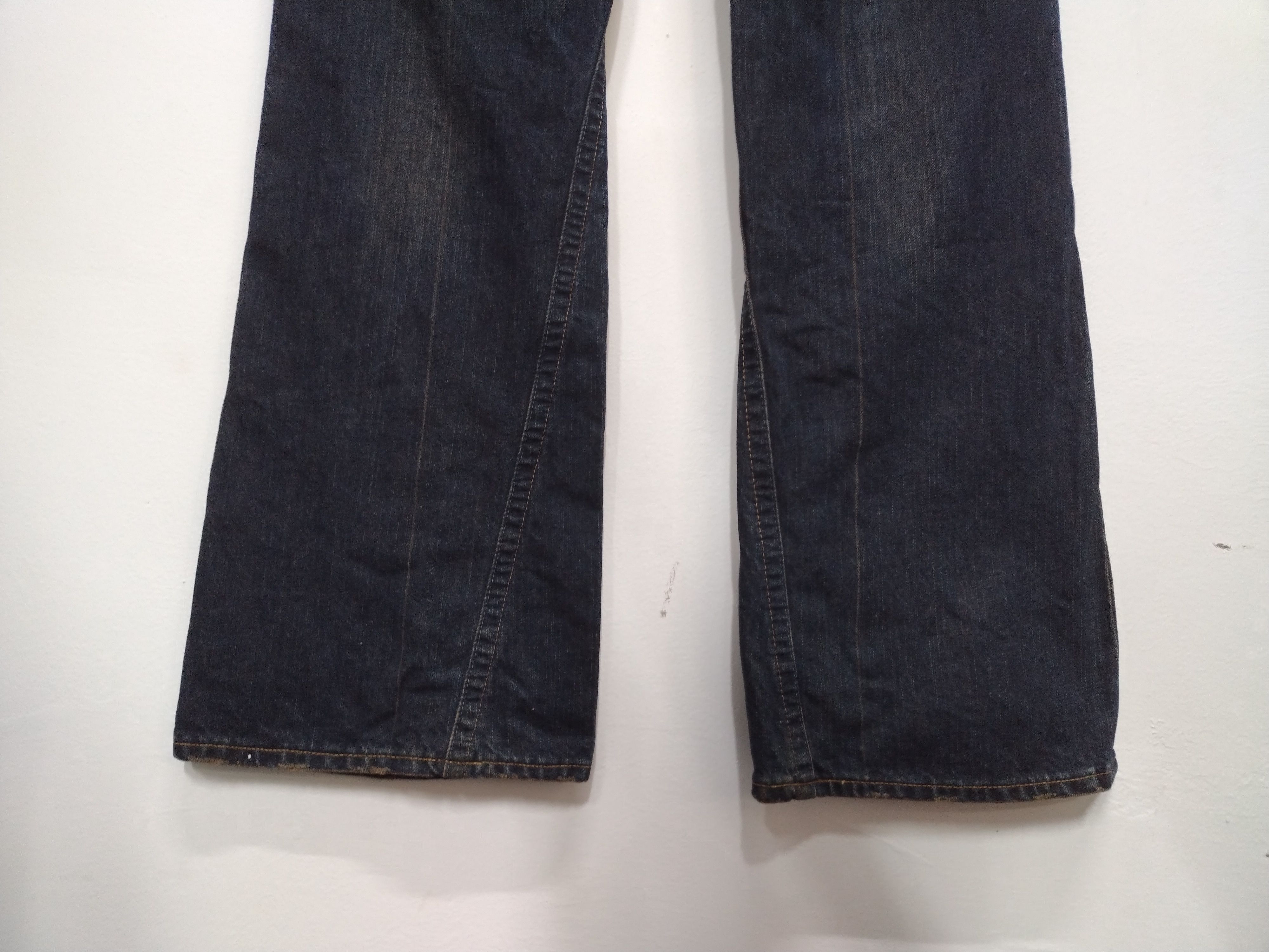 If Six Was Nine 💥STEALS! FLARE BRAPPERS DISTRESSED DESIGN JEANS Size 32" / US 10 / IT 46 - 13 Thumbnail