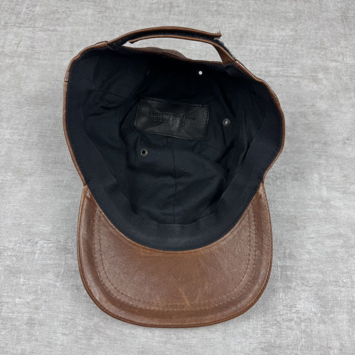Other Heinz Bauer Brown Leather Cap Size ONE SIZE - 6 Thumbnail