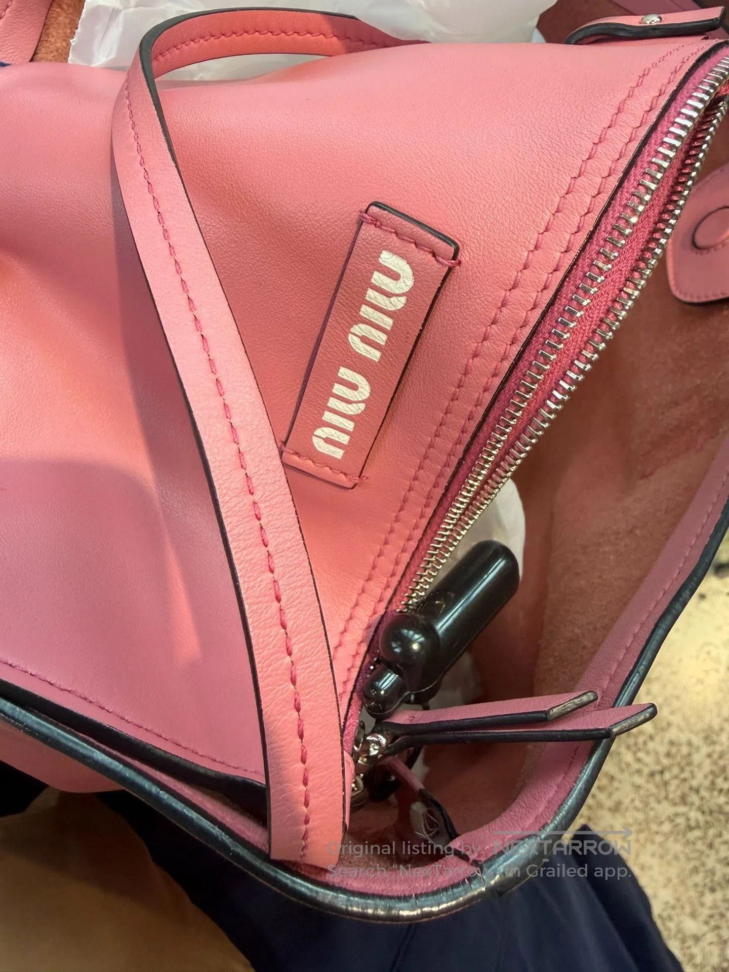 Miu Miu Miu Miu Grace Lux Leather Shoulder Bag. Size ONE SIZE - 8 Thumbnail