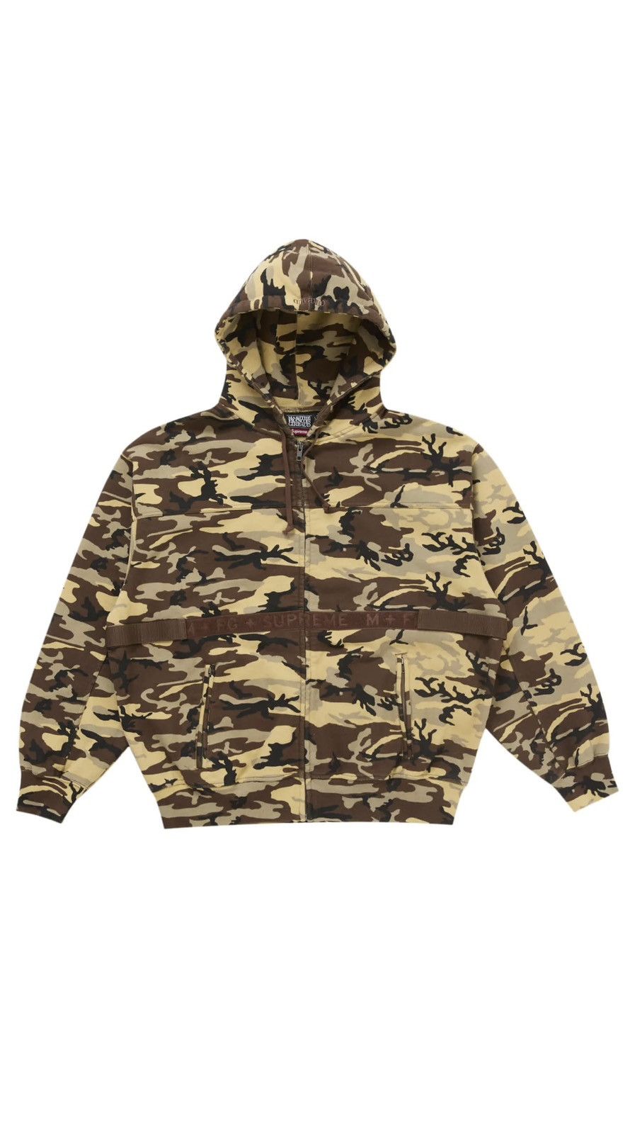 Supreme Camo Zip Up Hoodie | Grailed