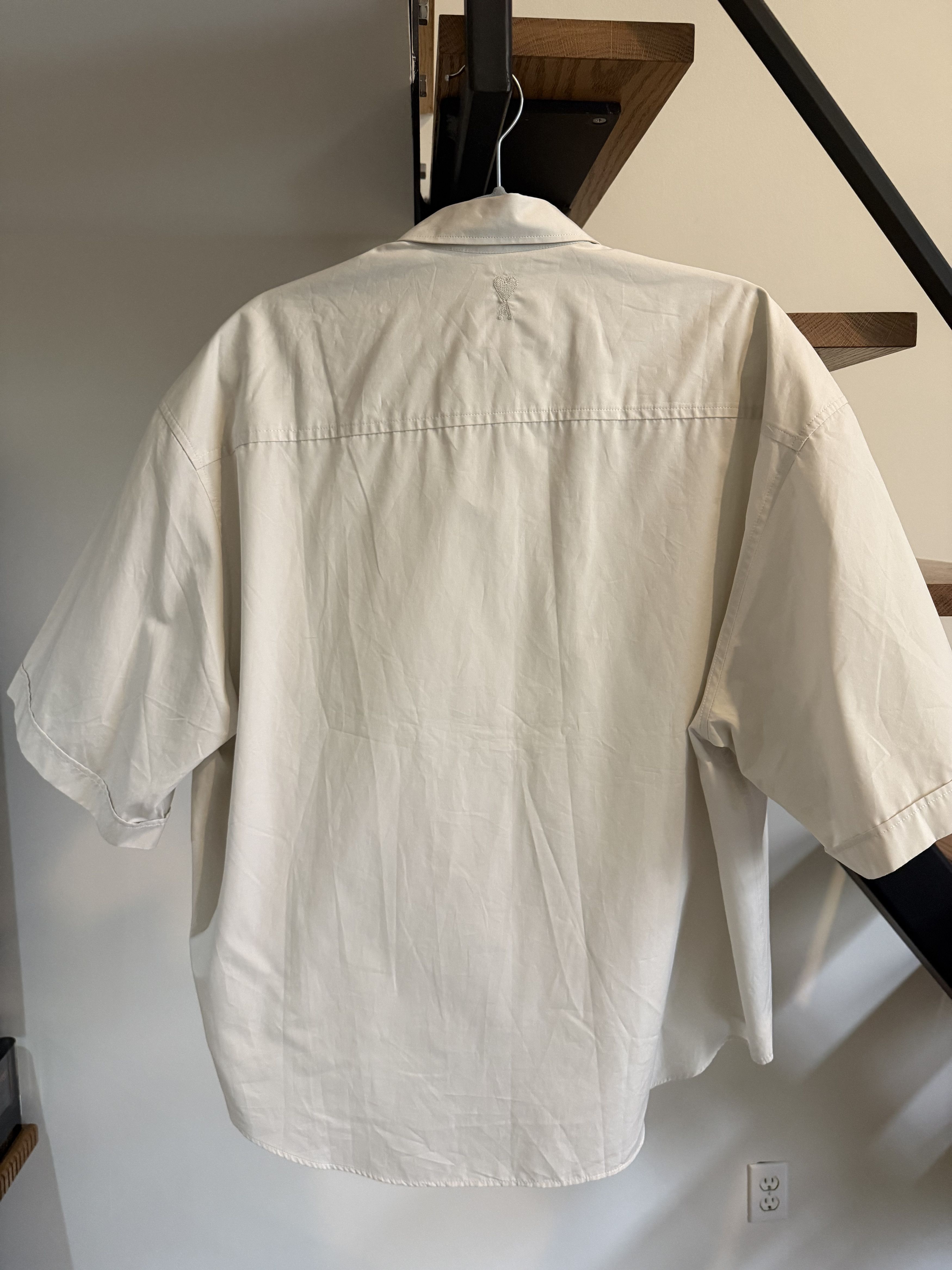 AMI Ami Short Sleave Button Down Shirt Size US L / EU 52-54 / 3 - 2 Thumbnail