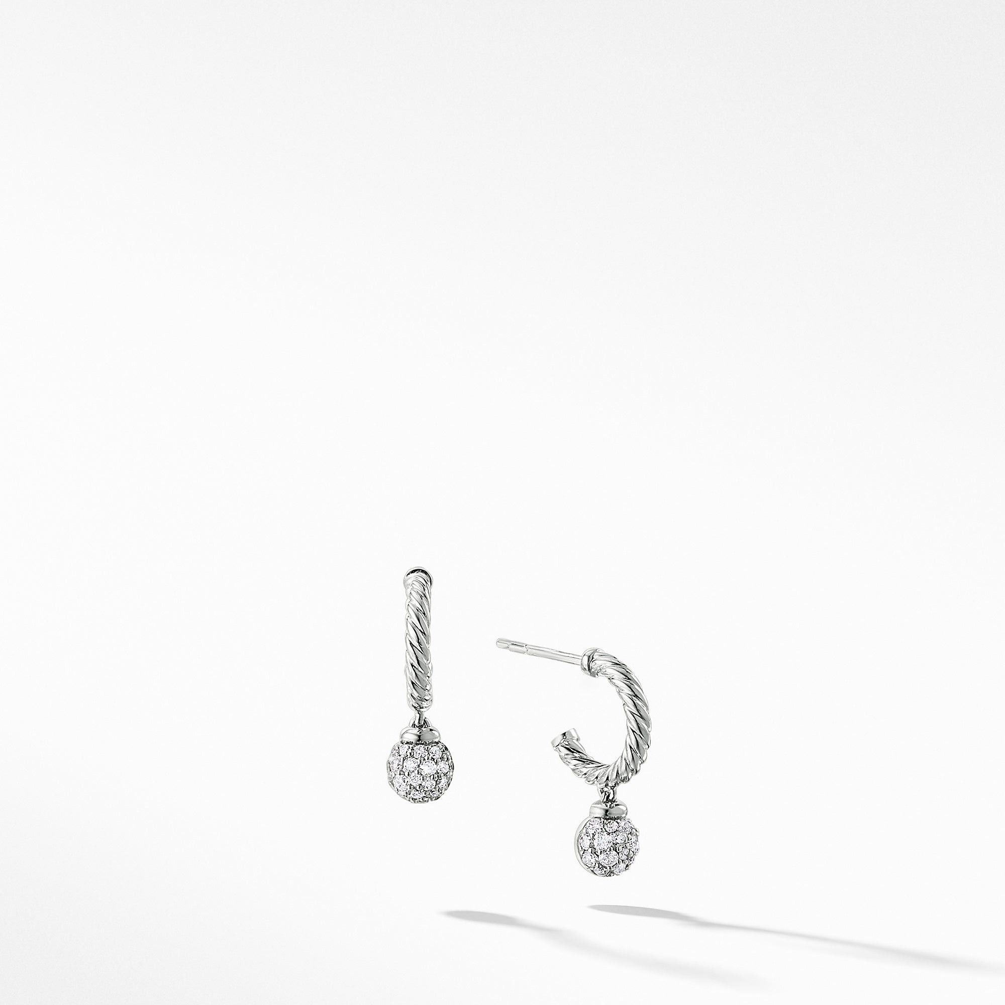 David Yurman o1w1db10325 Earrings with Diamonds in 18K White Gold Size ONE SIZE - 1 Preview