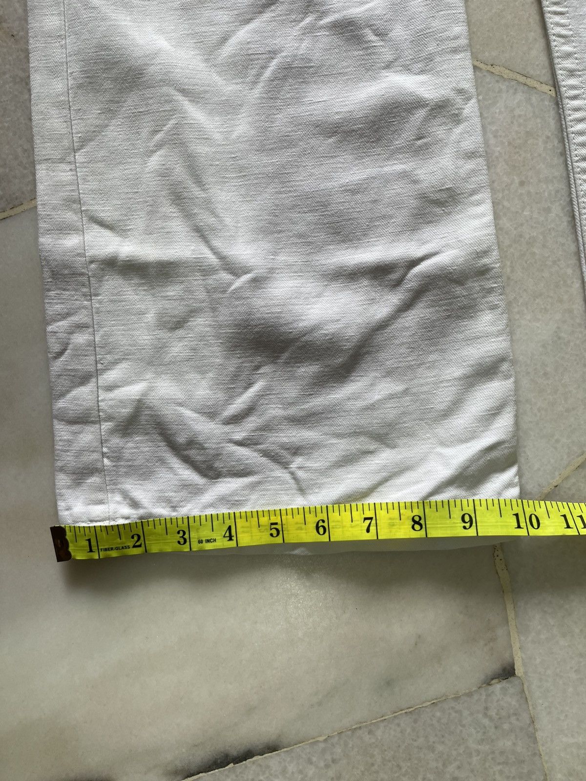 Emporio Armani Emporio Armani Metal Emblem Pocket White Denim Jeans 96 Size US 36 / EU 52 - 25 Thumbnail