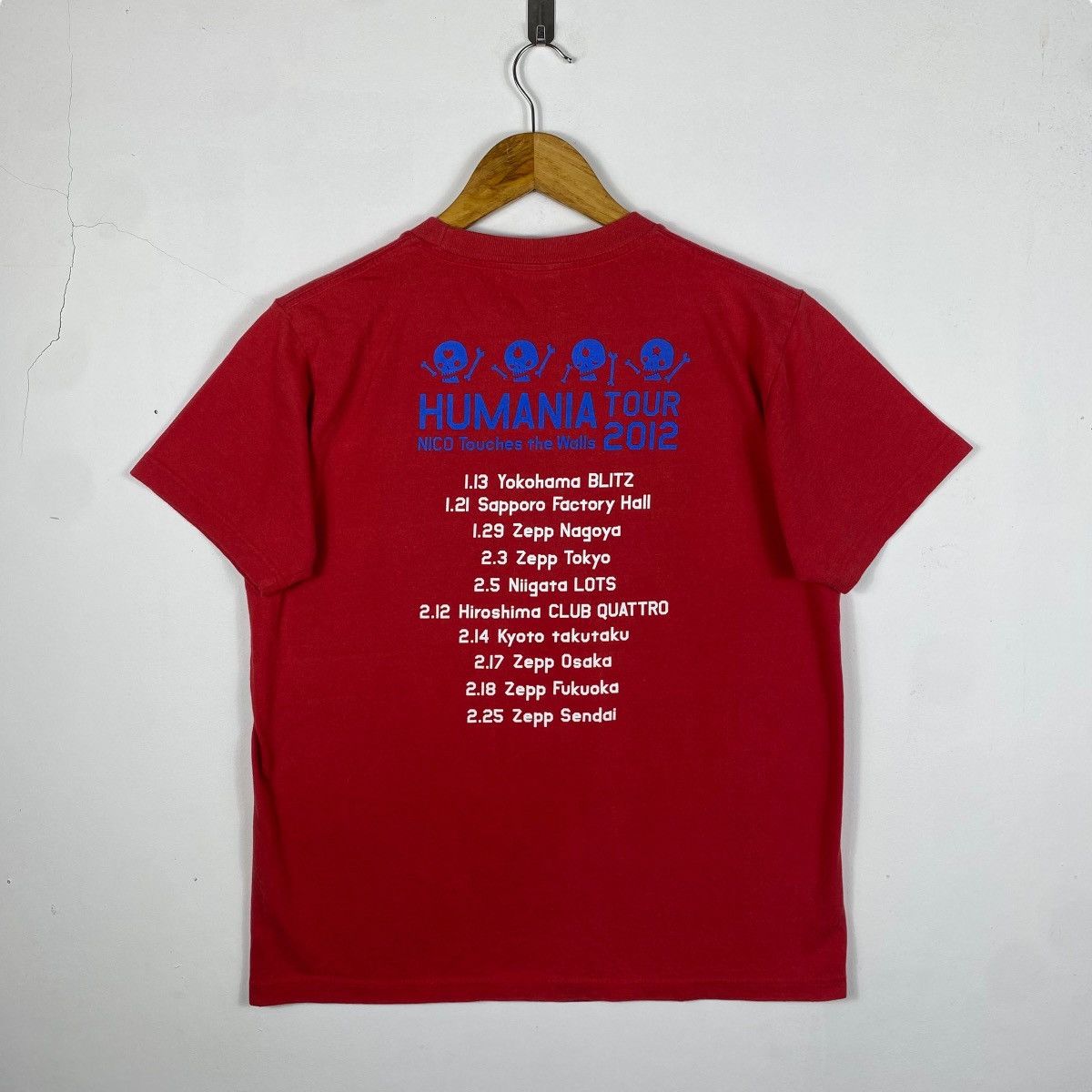 Band Tees Japanese Band NICO TOUCHES The Walls Humania Tour 2012 Tee Size US M / EU 48-50 / 2 - 4 Thumbnail