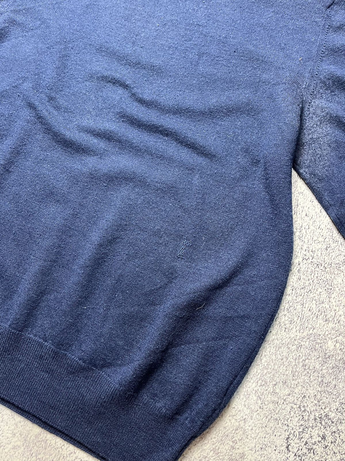 Vintage Vintage Yves Saint Laurent Knit Sweater YSL Logo Luxury 90s Size US M / EU 48-50 / 2 - 18 Thumbnail