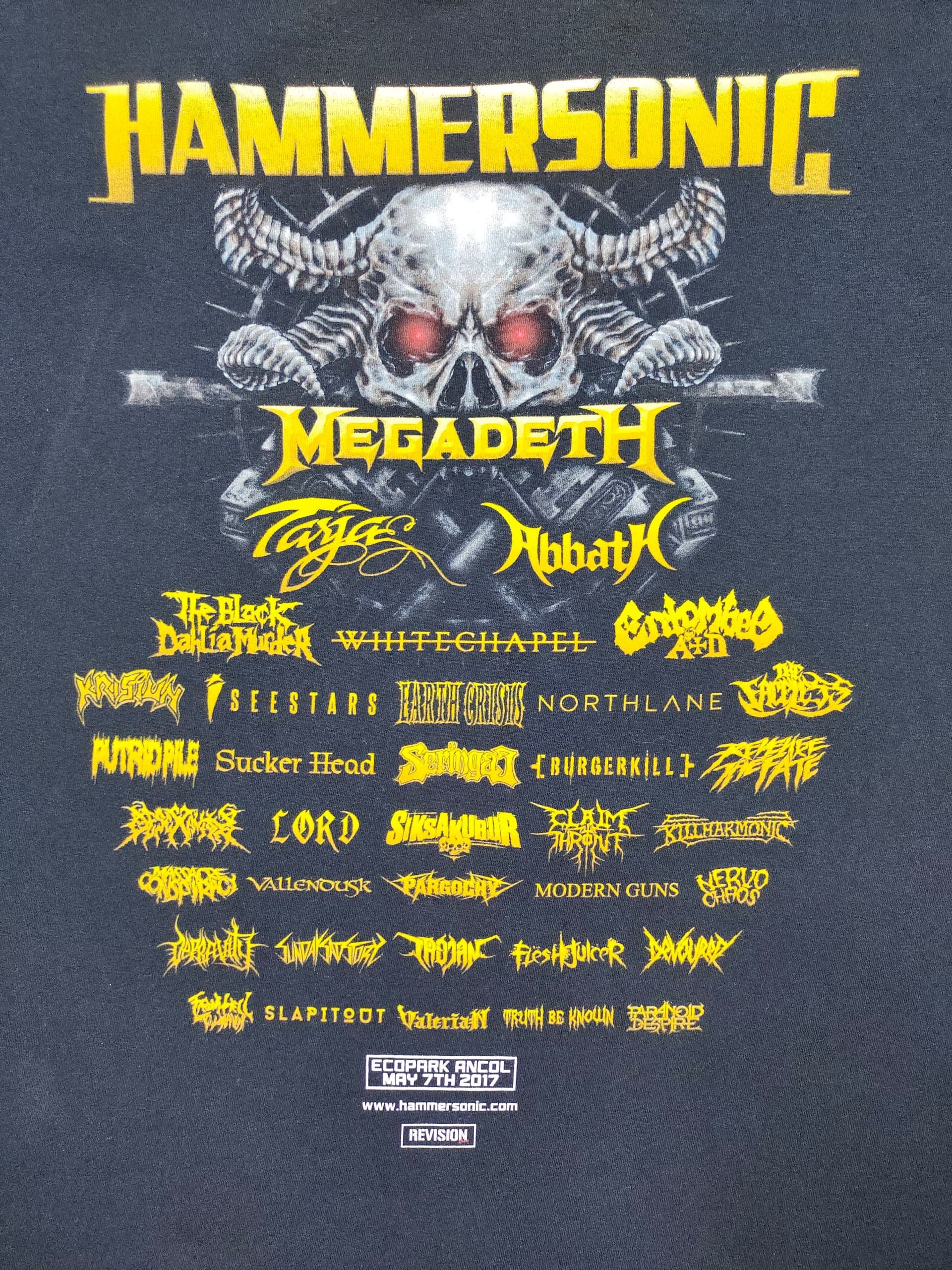 Band Tees HAMMERSONIC MEGADETH METAL BLACK T SHIRT Size US XXL / EU 58 / 5 - 4 Thumbnail