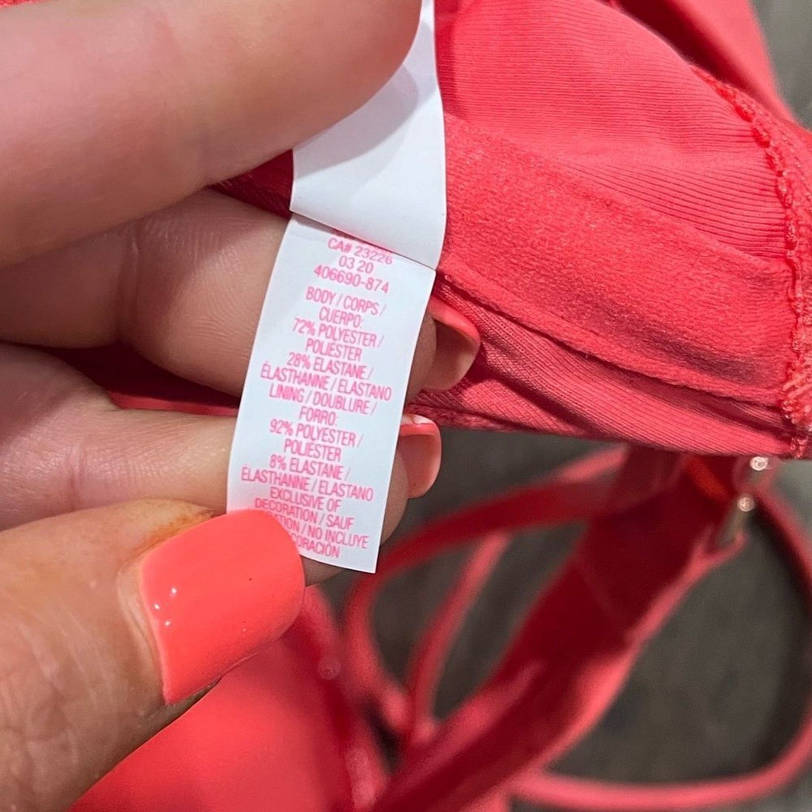 Vintage NWOT PINK Victorias Secret Swim Bandeau Bikini Strapless 32C Size ONE SIZE - 4 Thumbnail