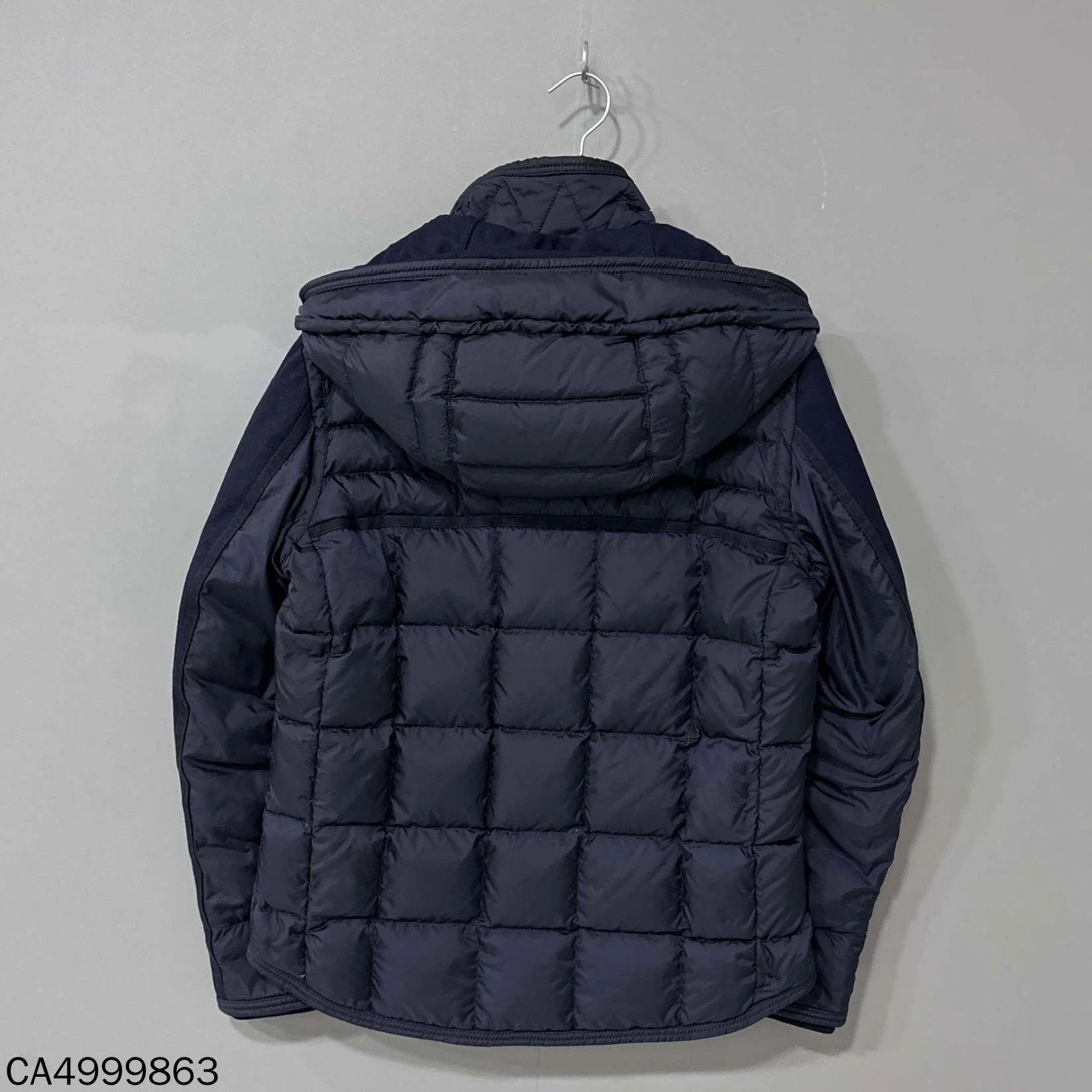Moncler Moncler Wool Blend Panel Hooded Puffer Coat 98 New Size 1 Size S / US 4 / IT 40 - 3 Thumbnail
