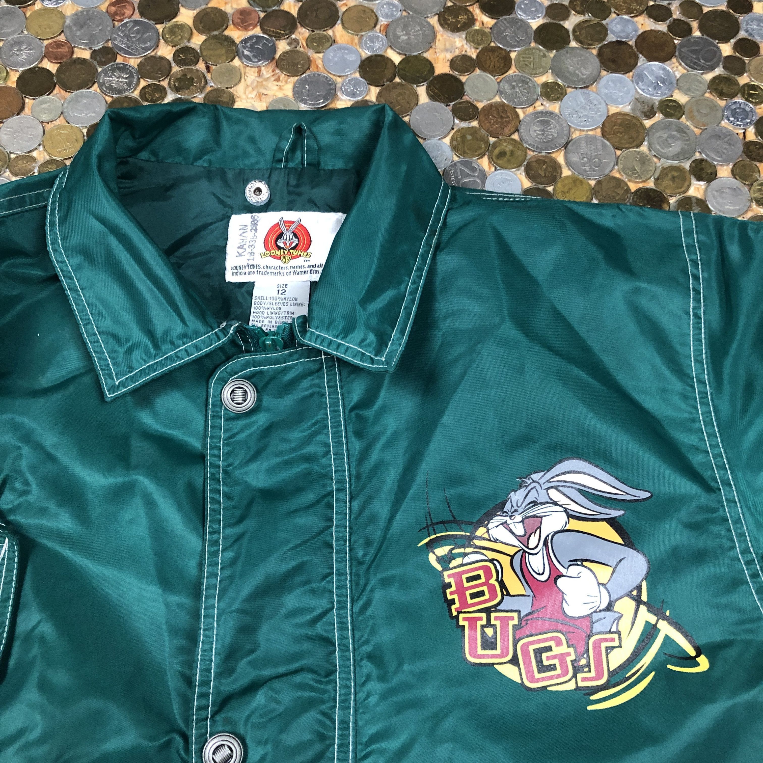 Vintage Looney Tunes coat jacket buttons up Size US M / EU 48-50 / 2 - 2 Thumbnail