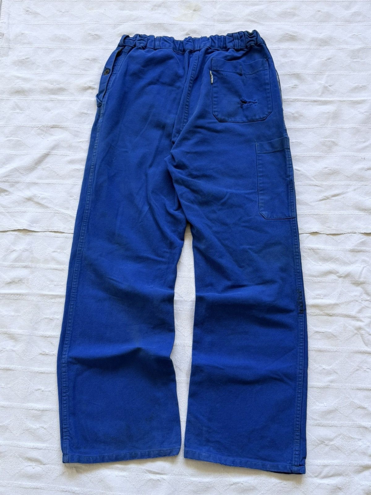 Le Laboureur Vintage 80S French „Lutteurs” Faded Work Pants Size US 30 / EU 46 - 7 Thumbnail