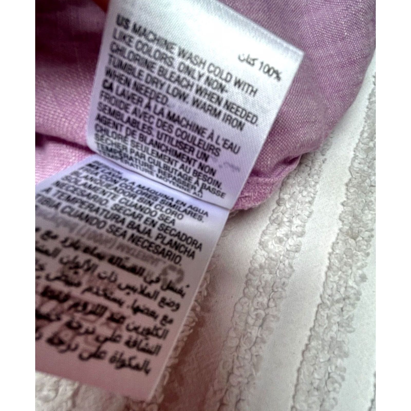 Charter Club Charter Club Women Shift Dress Sleeveless Linen Round Neck PXL Light Purple Size XL / US 12-14 / IT 48-50 - 5 Thumbnail