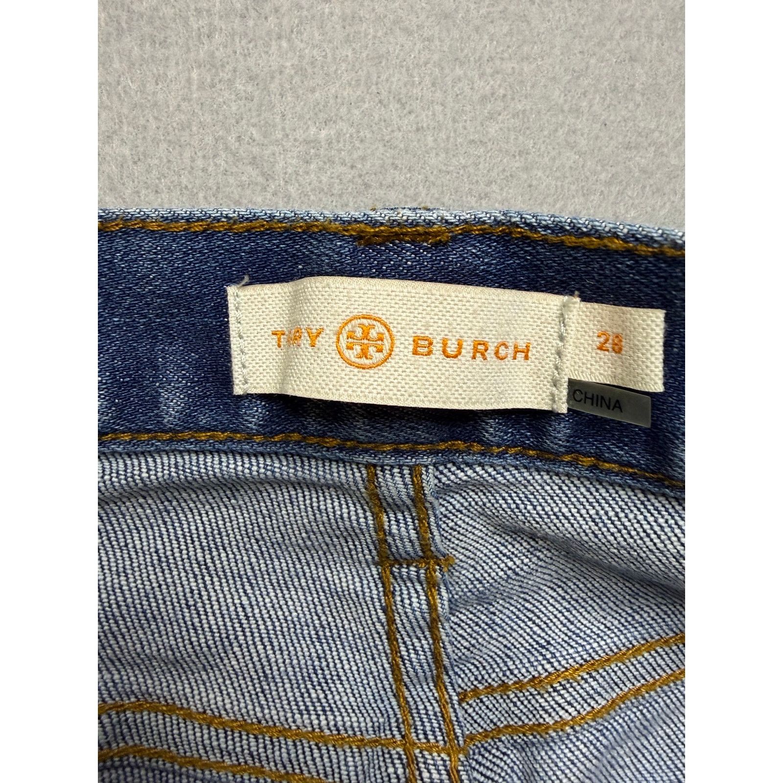 Tory Burch Tory Burch Connor jeans Fringe Hem Cropped Jeans Size 28 Size 28" / US 6 / IT 42 - 5 Thumbnail