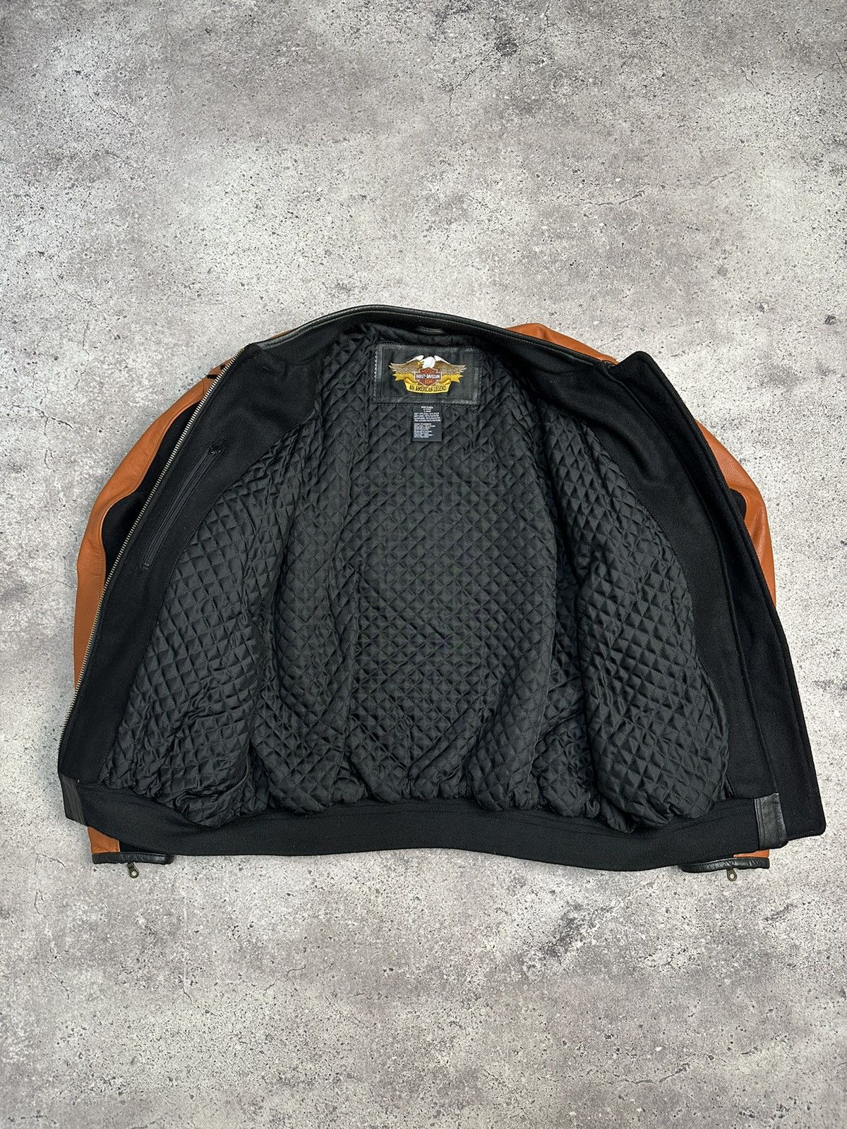 Harley Davidson × Vintage Vintage Harley Davidson Leather/Wool Bomber Jacket Archival Size US XL / EU 56 / 4 - 15 Thumbnail