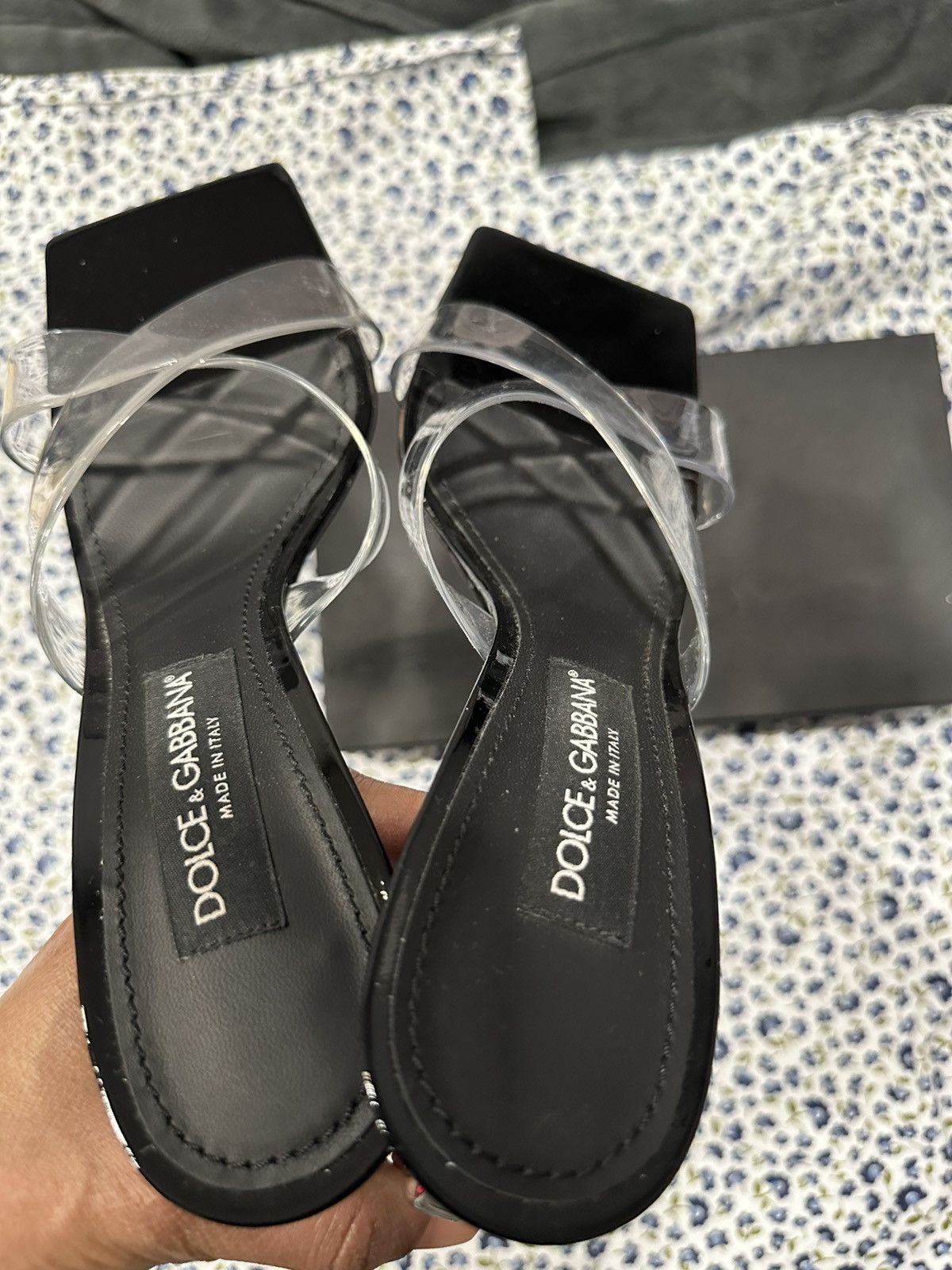 Dolce & Gabbana Dolce and Gabbana Black Clear Sandals EURO Size 39.5 US 9.5 Size US 9.5 / IT 39.5 - 16 Thumbnail