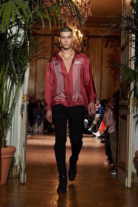 Casablanca Debut Runway (2019 Archive) Sid Silk Shirt Size US L / EU 52-54 / 3 - 2 Thumbnail