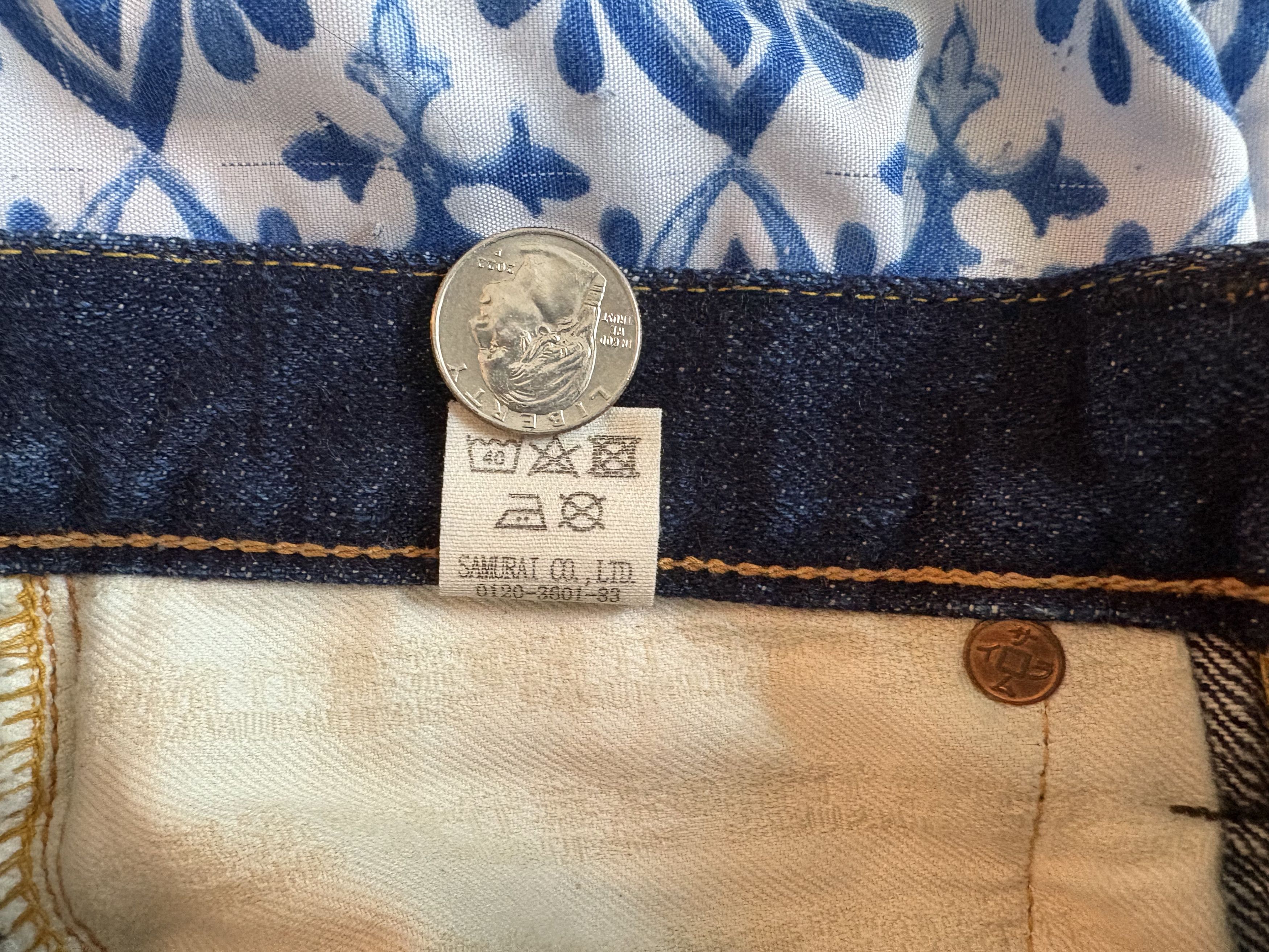 Samurai Jeans Samurai S5000VXII 17oz "Zero Bushido" Straight Jeans Size 28 Size US 28 / EU 44 - 9 Thumbnail