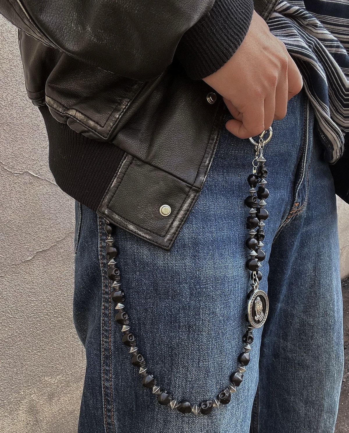 Japanese Brand × Jewelry Retro streetwear punk rock skull pocket wallet chain Size ONE SIZE - 1 Thumbnail