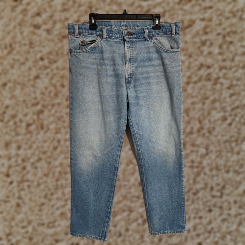 Levi's VINTAGE Levi's Jeans Orange Tab Light Denim USA Mens 38x30 Size US 38 / EU 54 - 1 Thumbnail