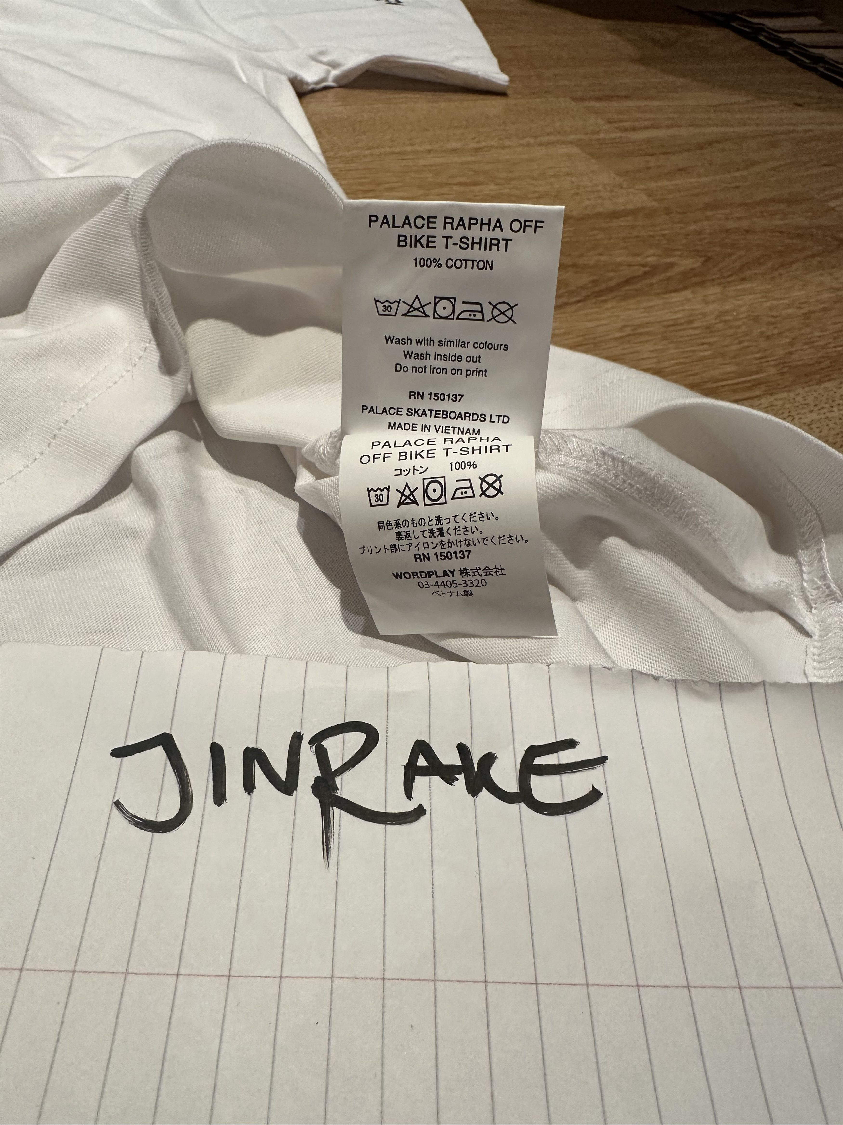 Palace × Rapha Palace Rapha Cannondale Off Bike T-shirt | Size XL | White Size US XL / EU 56 / 4 - 9 Thumbnail