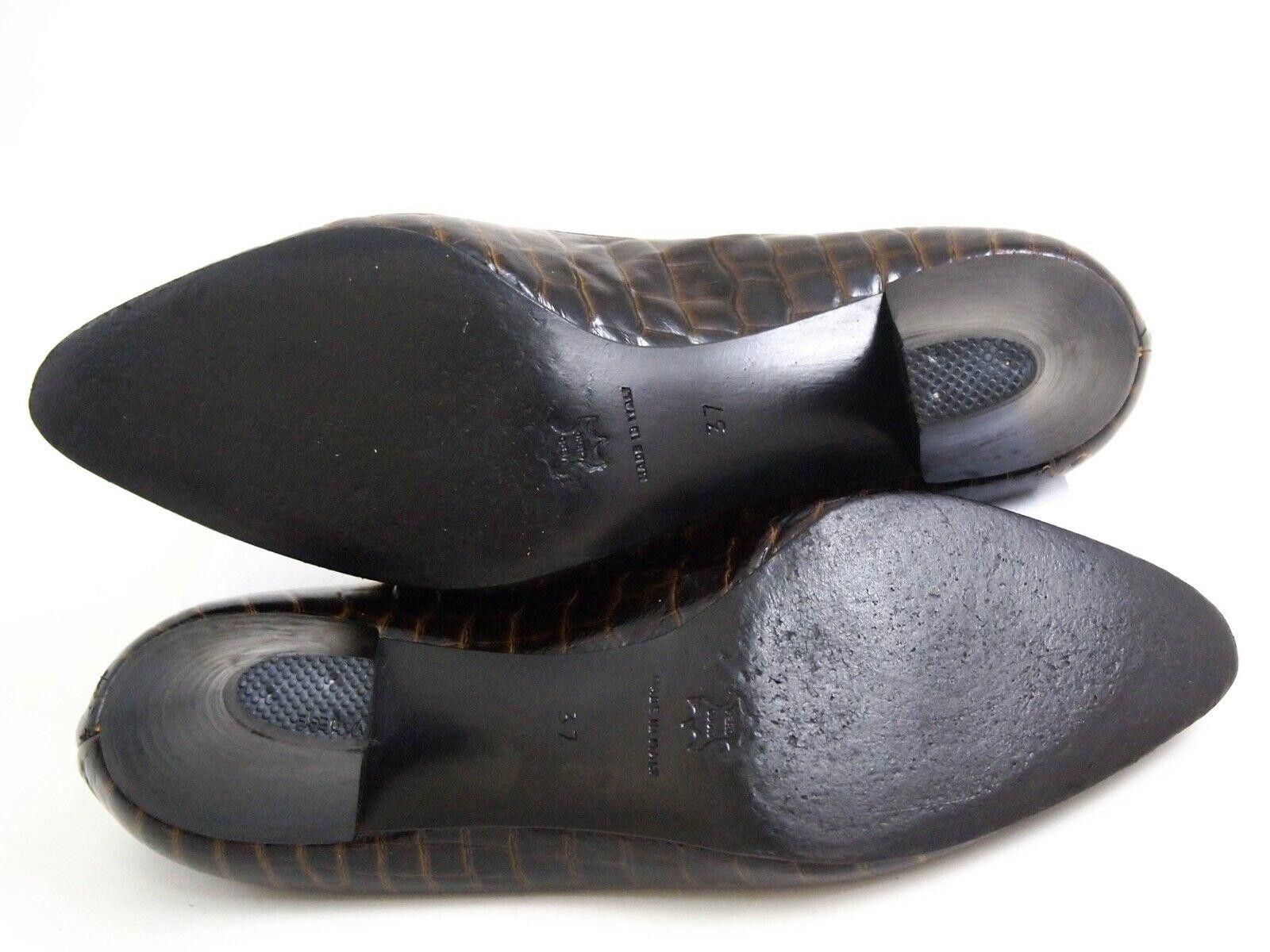 Prada Prada Croc Heels Pumps Brown Womens Size US 7 EU 37 Size US 7 / IT 37 - 7 Thumbnail