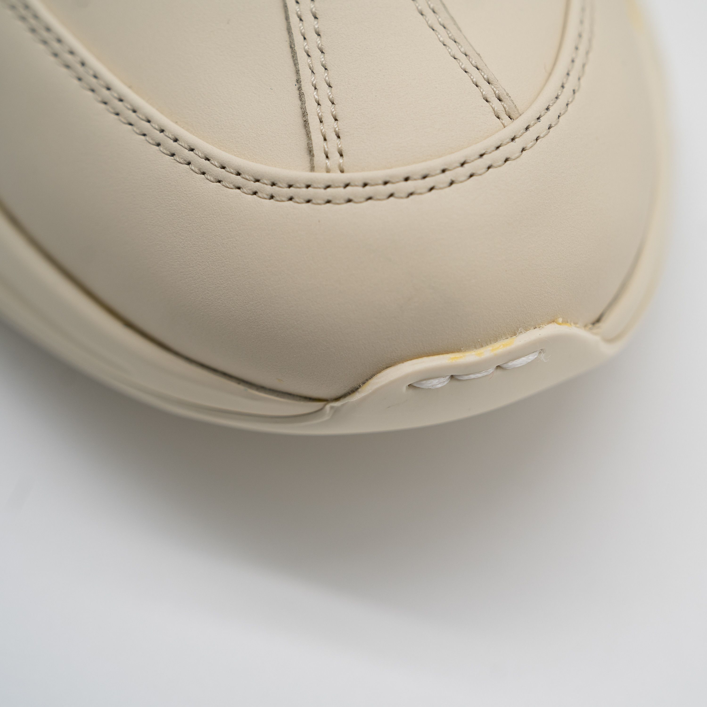 Gucci Gucci Rhyton Ivory Blue GG Cut Out Logo Leather Sneakers Size US 11.5 / EU 44-45 - 10 Thumbnail