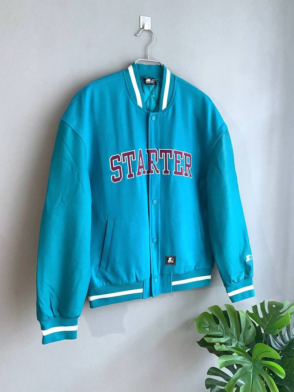 Majestic × Starter Starter Black Label Men's Wool Bomber College Team Jacket, Size M Size US M / EU 48-50 / 2 - 2 Thumbnail