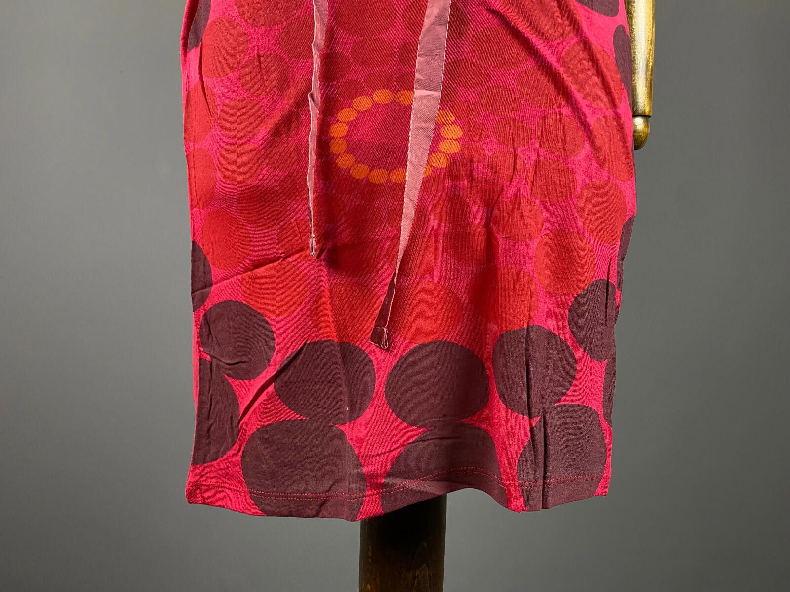 Desigual NWT Desigual Red Dotted Belted A-Line Dress Size S Size S / US 4 / IT 40 - 3 Thumbnail