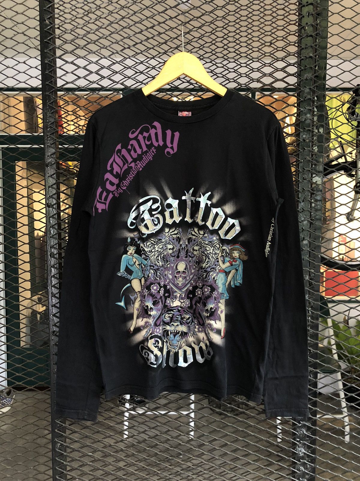 Christian Audigier × Ed Hardy × Vintage ED HARDY CHRISTIAN AUDIGIER TATTO SHOW LONG SLEEVE Size US M / EU 48-50 / 2 - 1 Thumbnail