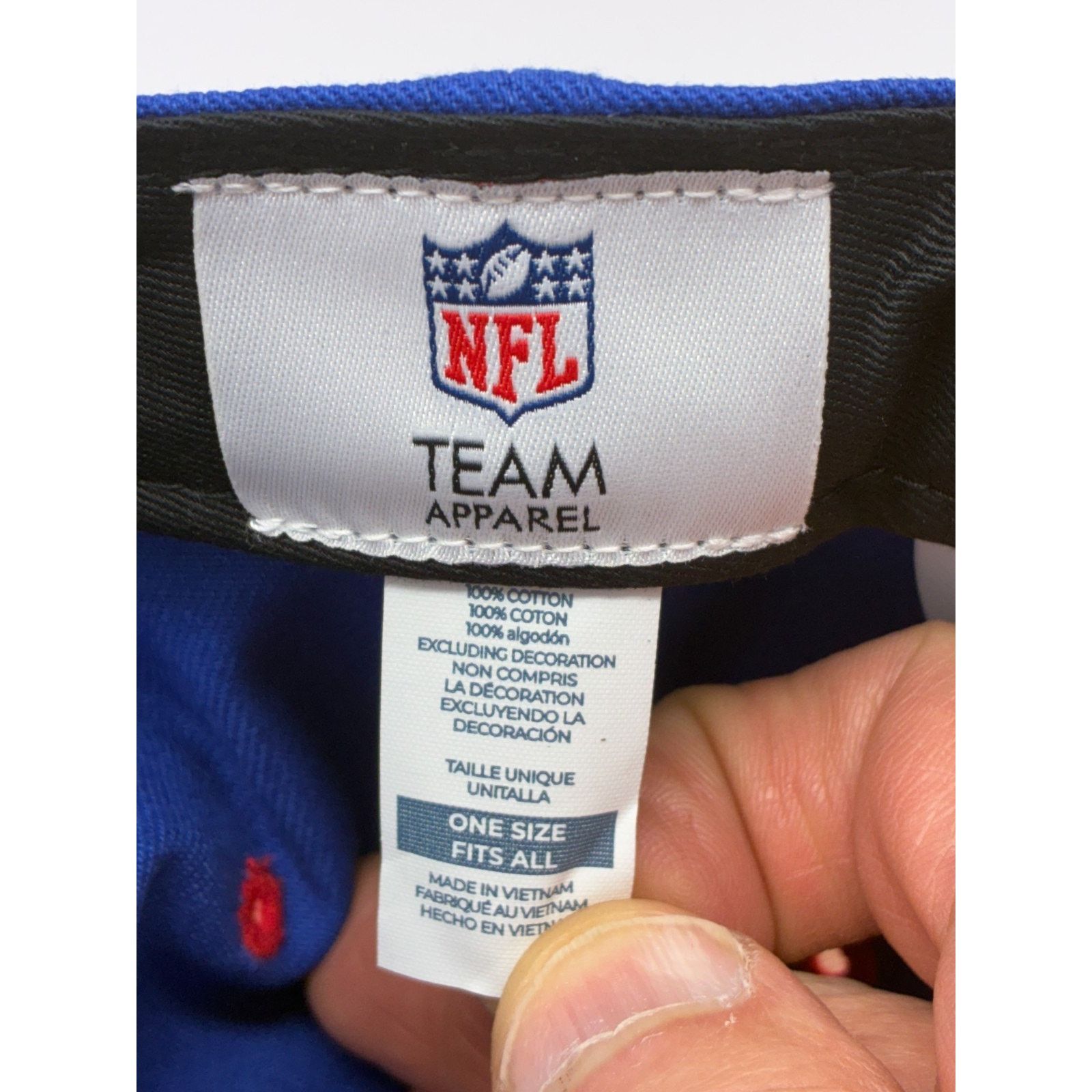 NFL Buffalo Bills NFL Team Apparel Blue Adjustable Strapback Size ONE SIZE - 9 Thumbnail