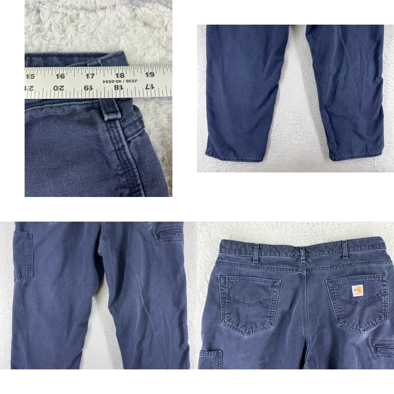 Carhartt Carhartt Jeans Mens 38 Blue Denim Original Fit FR Cat 2 2112 Cotton Blend Size US 38 / EU 54 - 9 Thumbnail