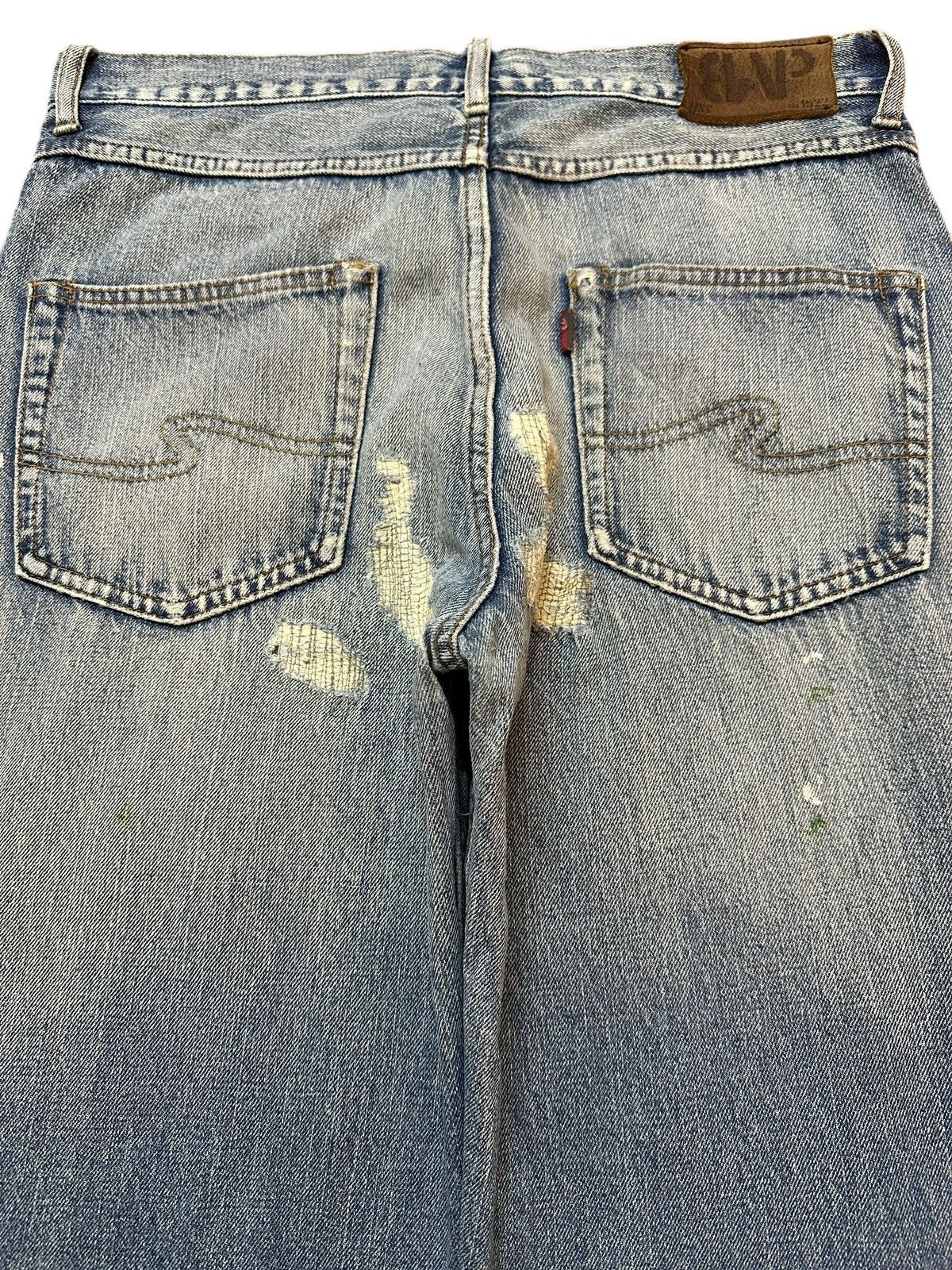 Hysteric Glamour Vintage Japanese Brand Blue Faded Distressed Loose Jeans Size US 32 / EU 48 - 5 Thumbnail