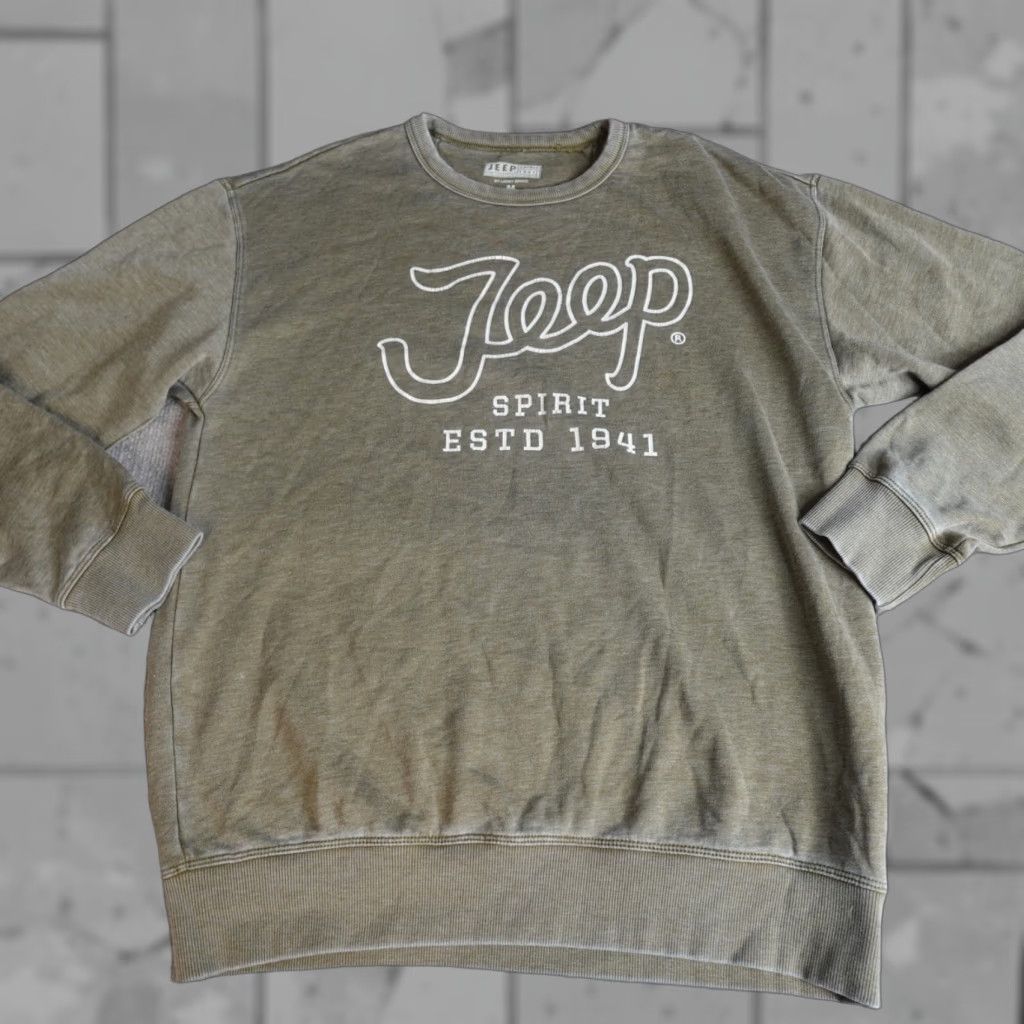 Lucky Brand Lucky Brand x Jeep Sweatshirt Medium Green Crew Sweatshirt Mens Size US M / EU 48-50 / 2 - 1 Thumbnail