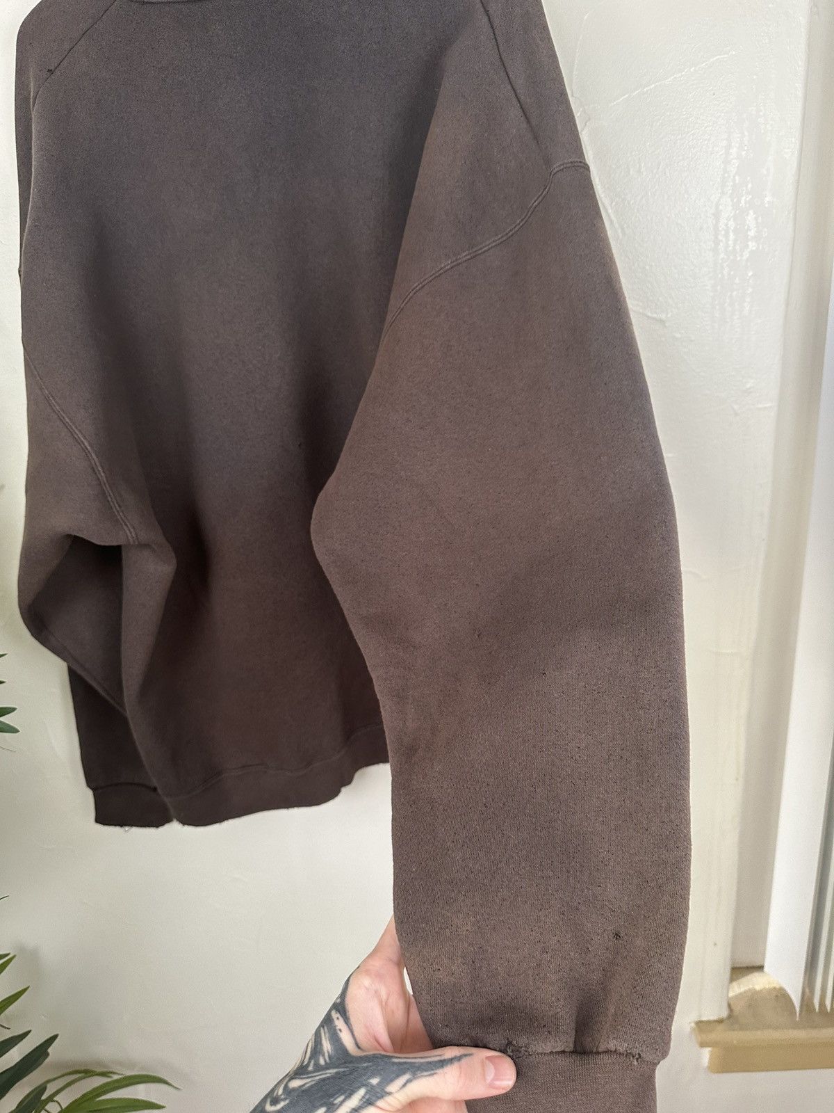 Other (XXL) INSANE THRASHED & FADED Blank Heavyweight Hoodie Size US XXL / EU 58 / 5 - 14 Thumbnail