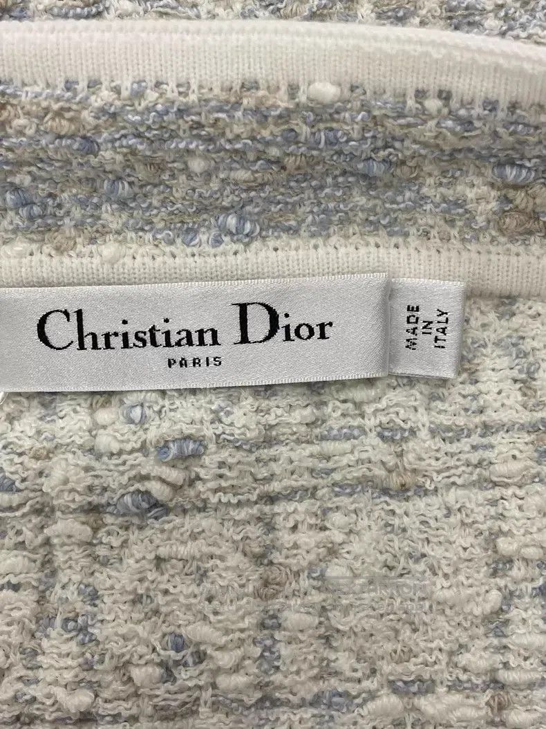 Dior Dior Blue tweed plaid skirt Size 26" / US 2 / IT 38 - 4 Thumbnail