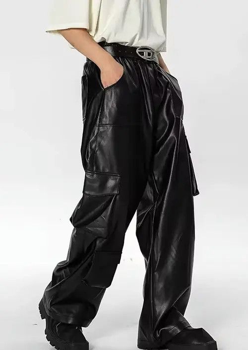 Jean Yoshiko x Maiko Pu Leather Cargo Pant Size US 31 - 3 Thumbnail