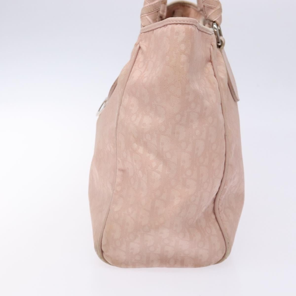 Dior DIOR Trotter Canvas Tote Bag Pink Silver Size ONE SIZE - 5 Thumbnail